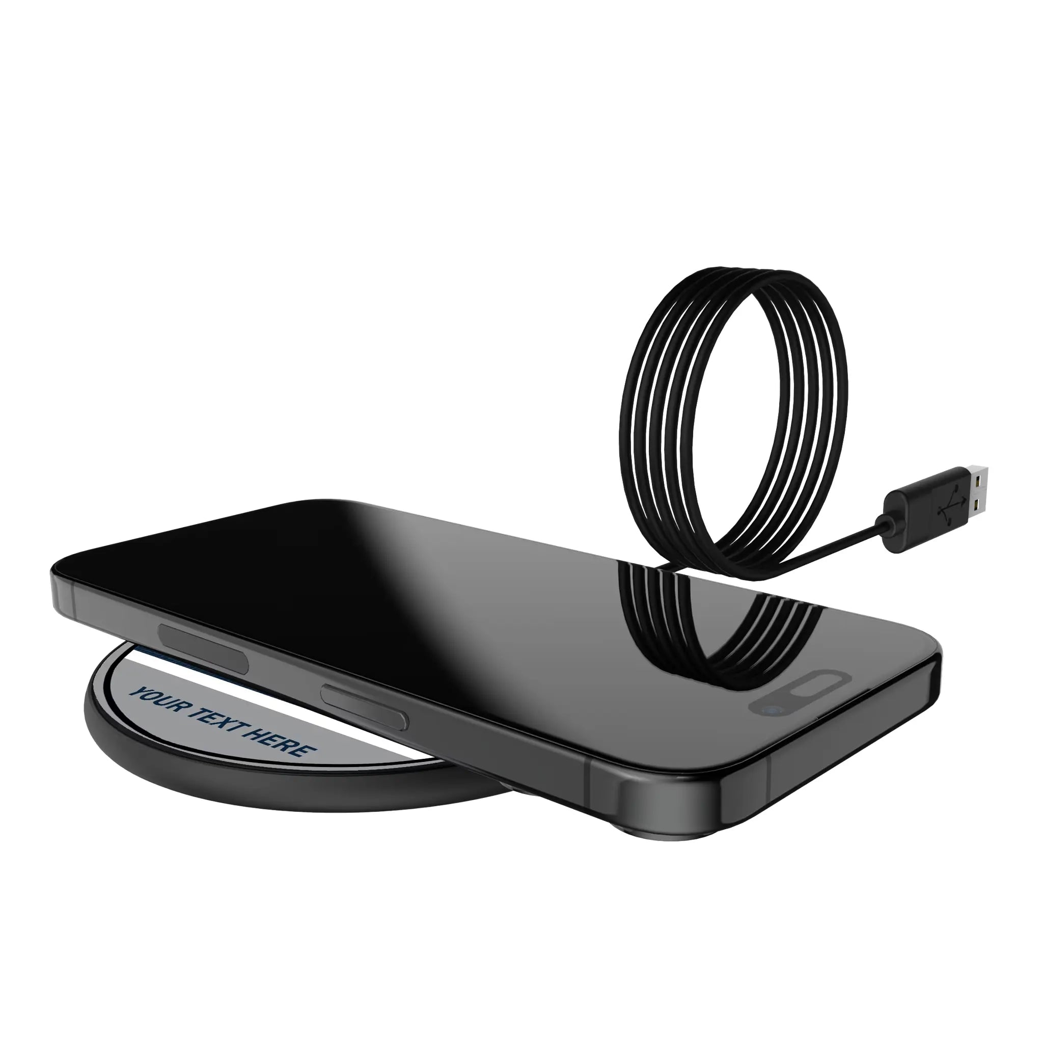 New York Yankees Personalized Endzone Solid 15-Watt Wireless Charger - Lifestyle