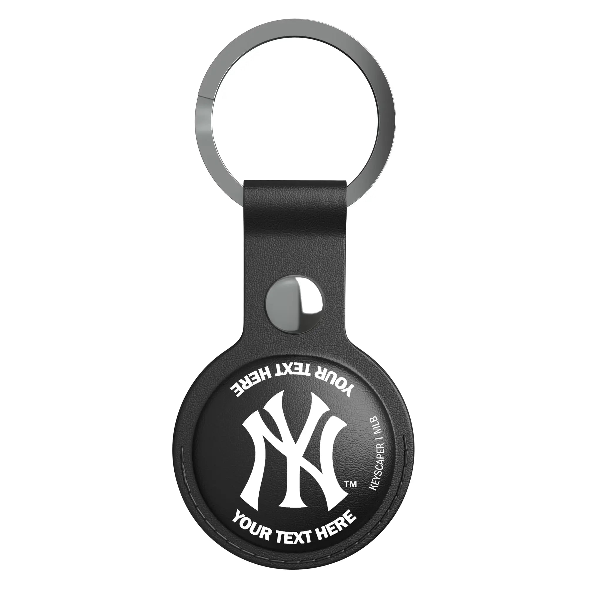 New York Yankees Personalized Insignia AirTag Black Airtag Holder