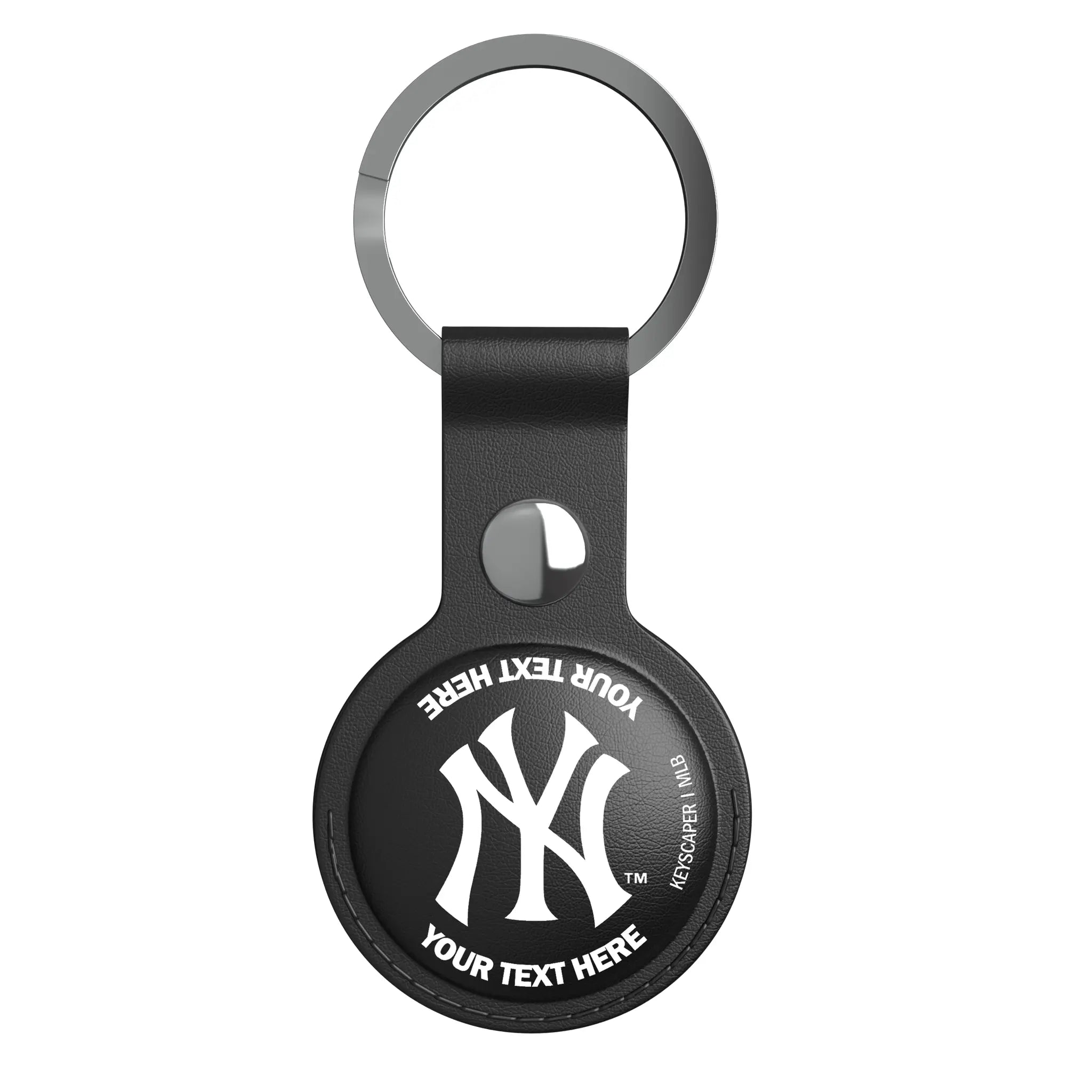 New York Yankees Personalized Insignia AirTag Black Airtag Holder