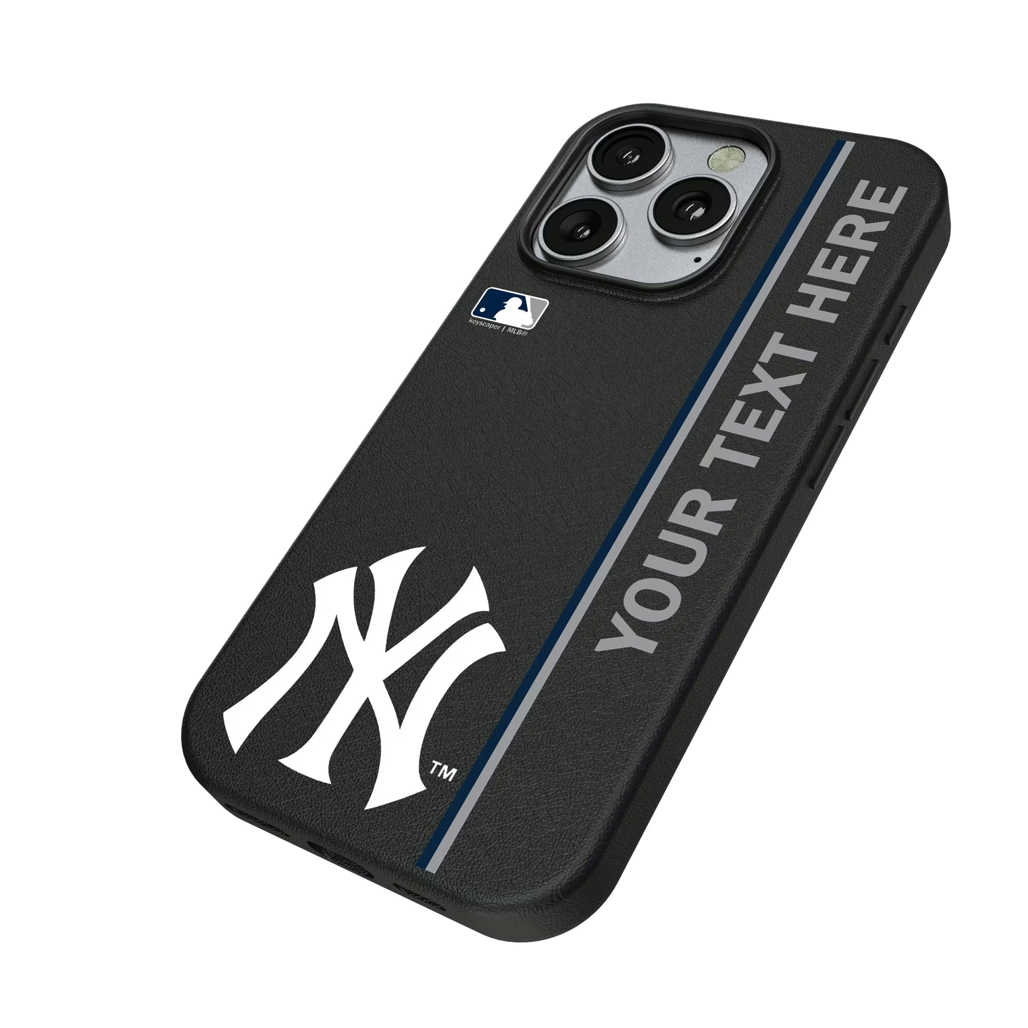 New York Yankees Personalized Sidebard iPhone MagSafe Compatible Phone Case for Apple iPhone - Isometric View
