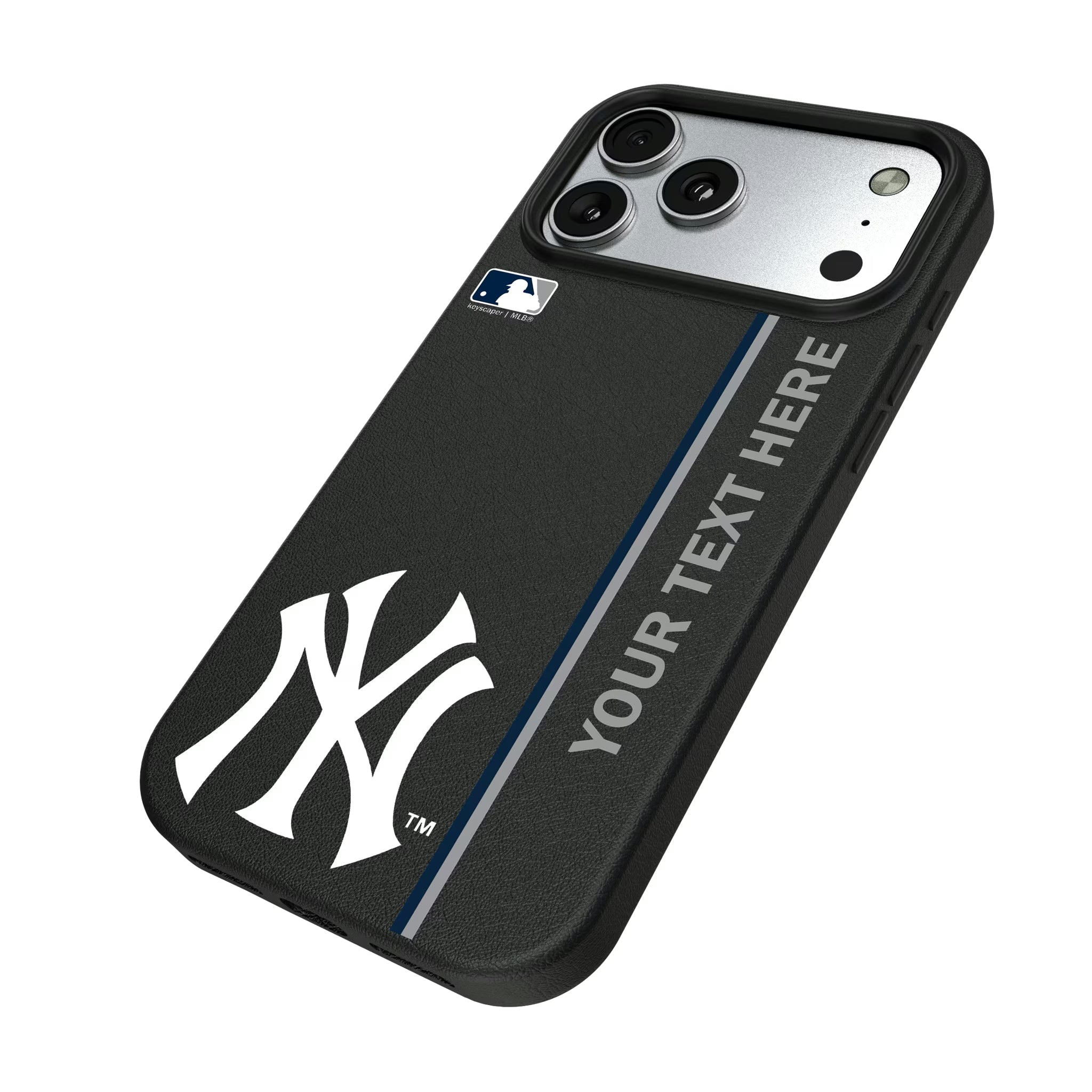 New York Yankees Personalized Sidebard iPhone MagSafe Compatible Phone Case for Apple iPhone - Isometric View#Device_iPhone 17 Pro Max