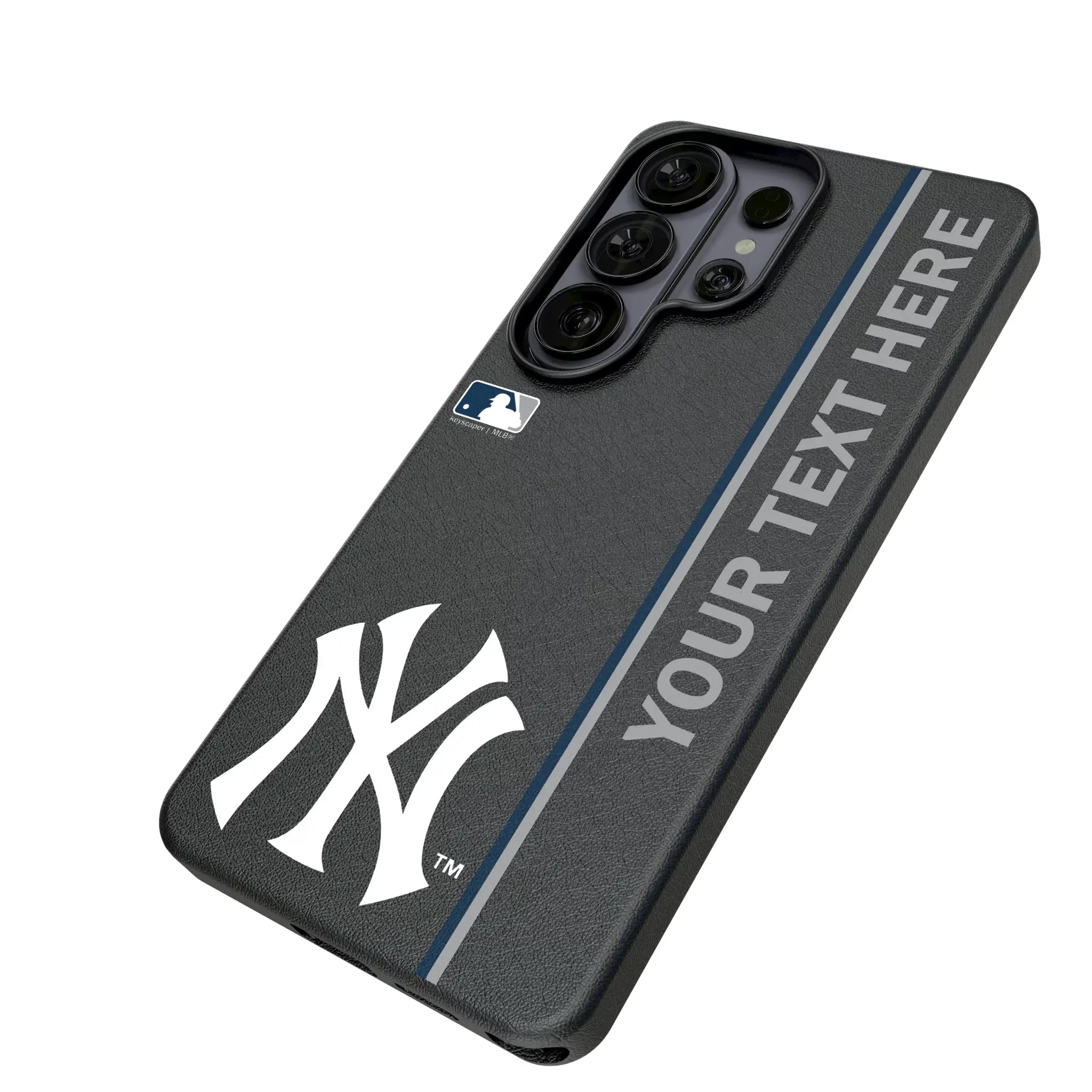 New York Yankees Personalized Sidebard Galaxy MagSafe Compatible Phone Case for Samsung Galaxy - Isometric View#Device_Galaxy S26 Ultra