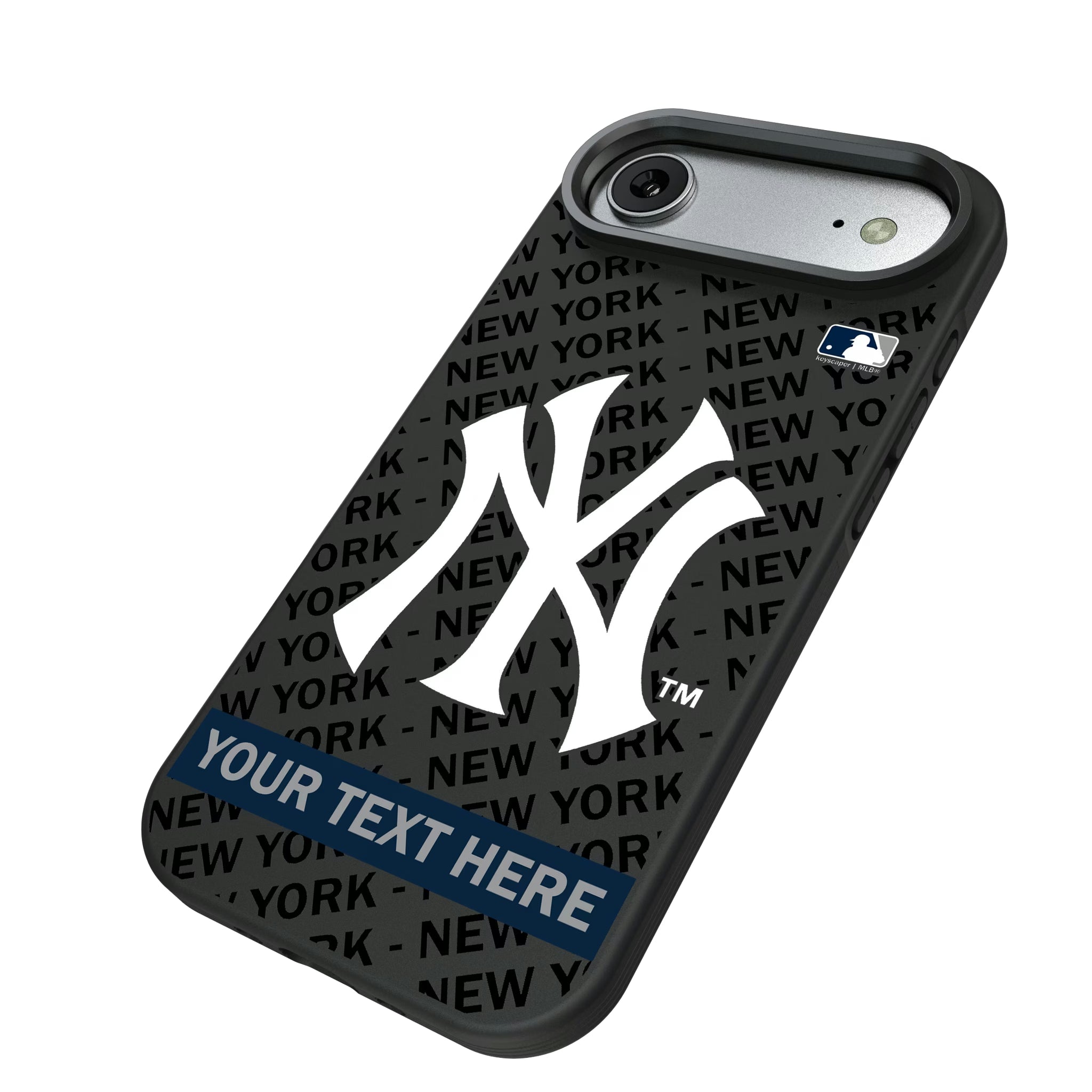New York Yankees Personalized Tilt iPhone Bump Phone Case for Apple iPhone - Isometric View#Device_iPhone Air