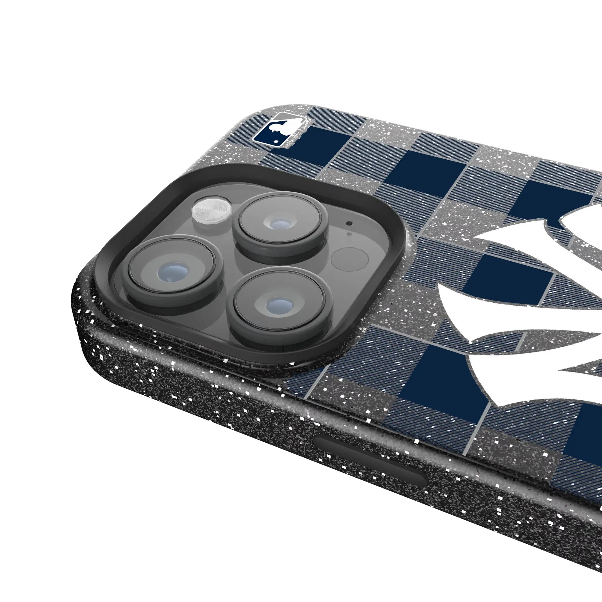 New York Yankees Plaid iPhone Bling Phone Case for Apple iPhone - Detail