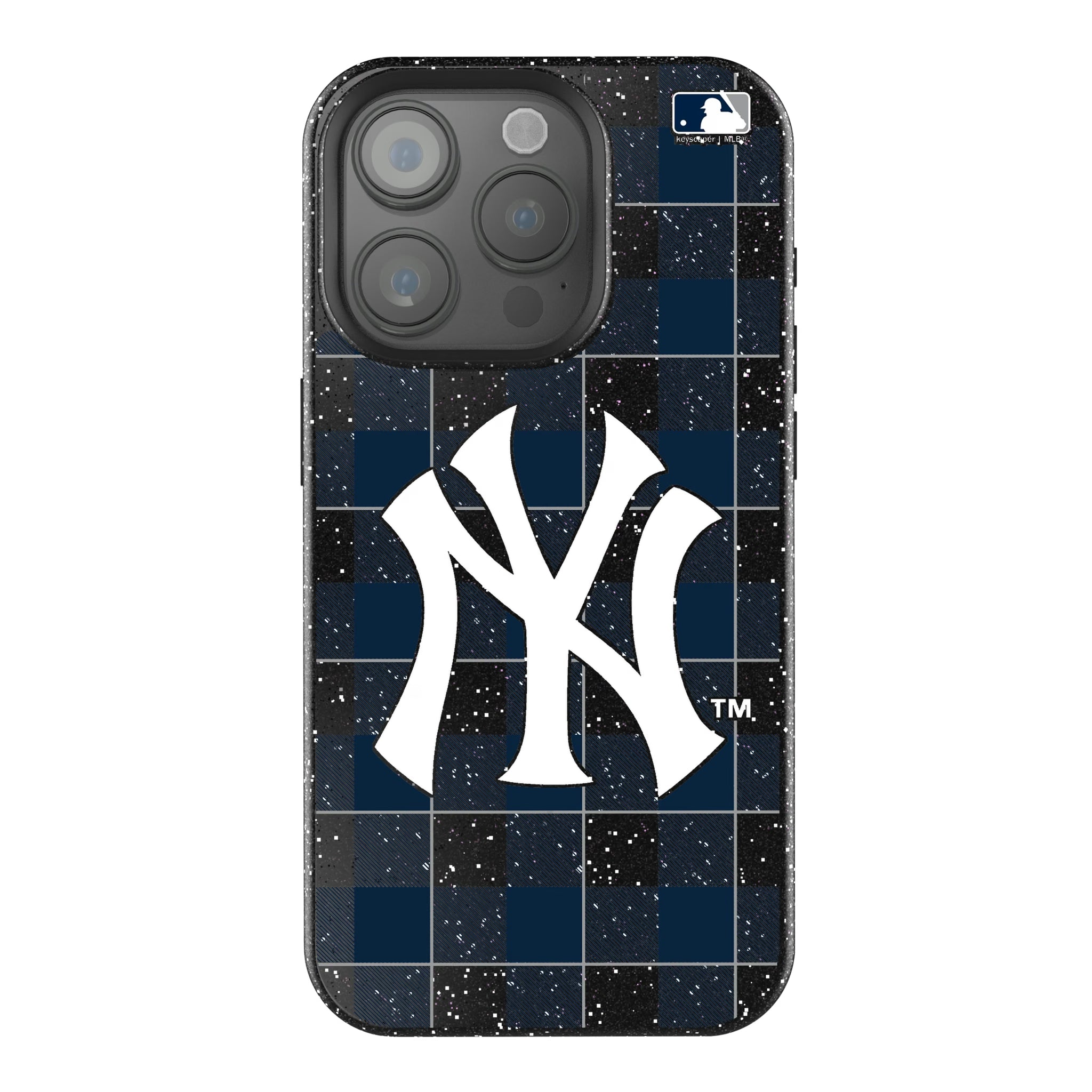 New York Yankees Plaid iPhone Bling Phone Case for Apple iPhone