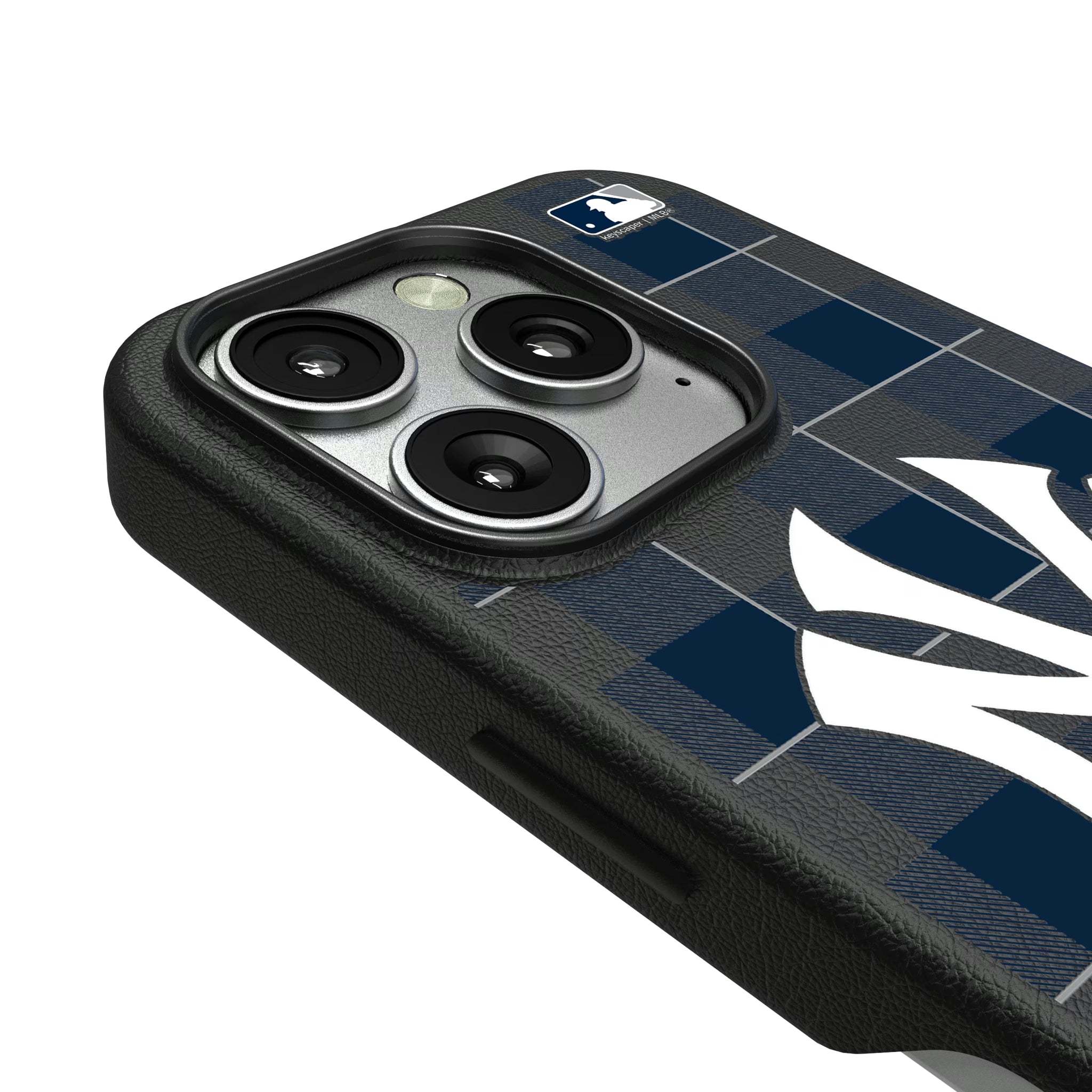 New York Yankees Plaid iPhone MagSafe Compatible Phone Case for Apple iPhone - Detail