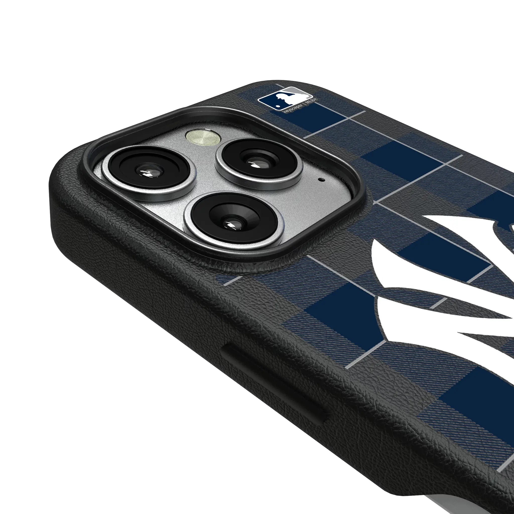 New York Yankees Plaid iPhone MagSafe Compatible Phone Case for Apple iPhone - Detail