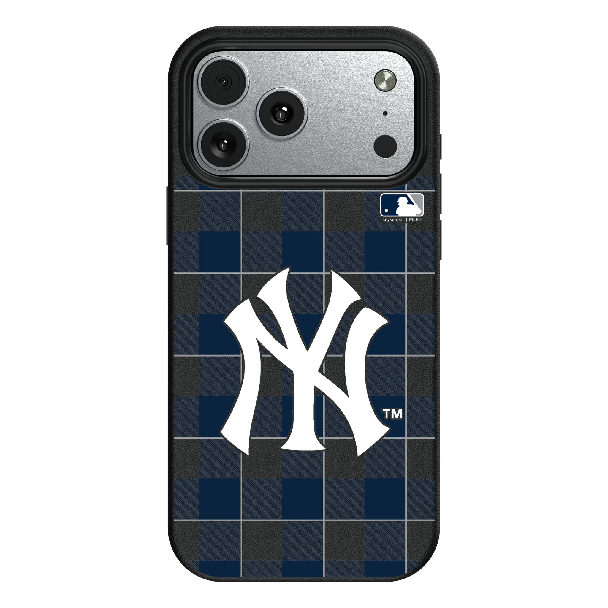 New York Yankees Plaid iPhone MagSafe Compatible Phone Case for Apple iPhone#Device_iPhone 17 Pro Max