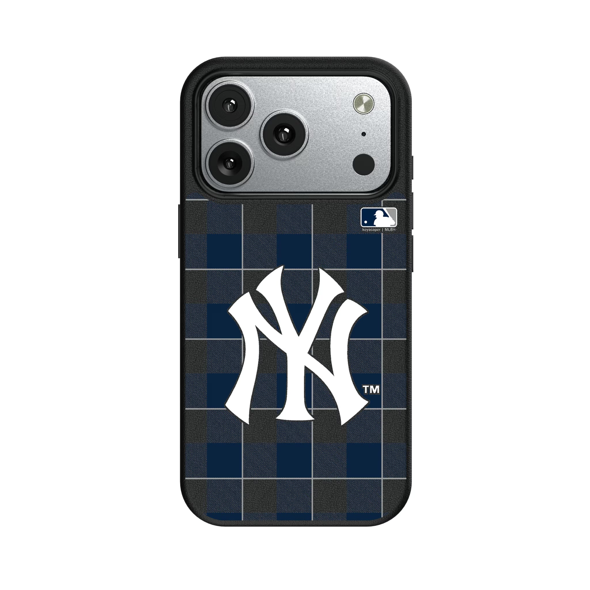 New York Yankees Plaid iPhone MagSafe Compatible Phone Case for Apple iPhone#Device_iPhone 17 Pro