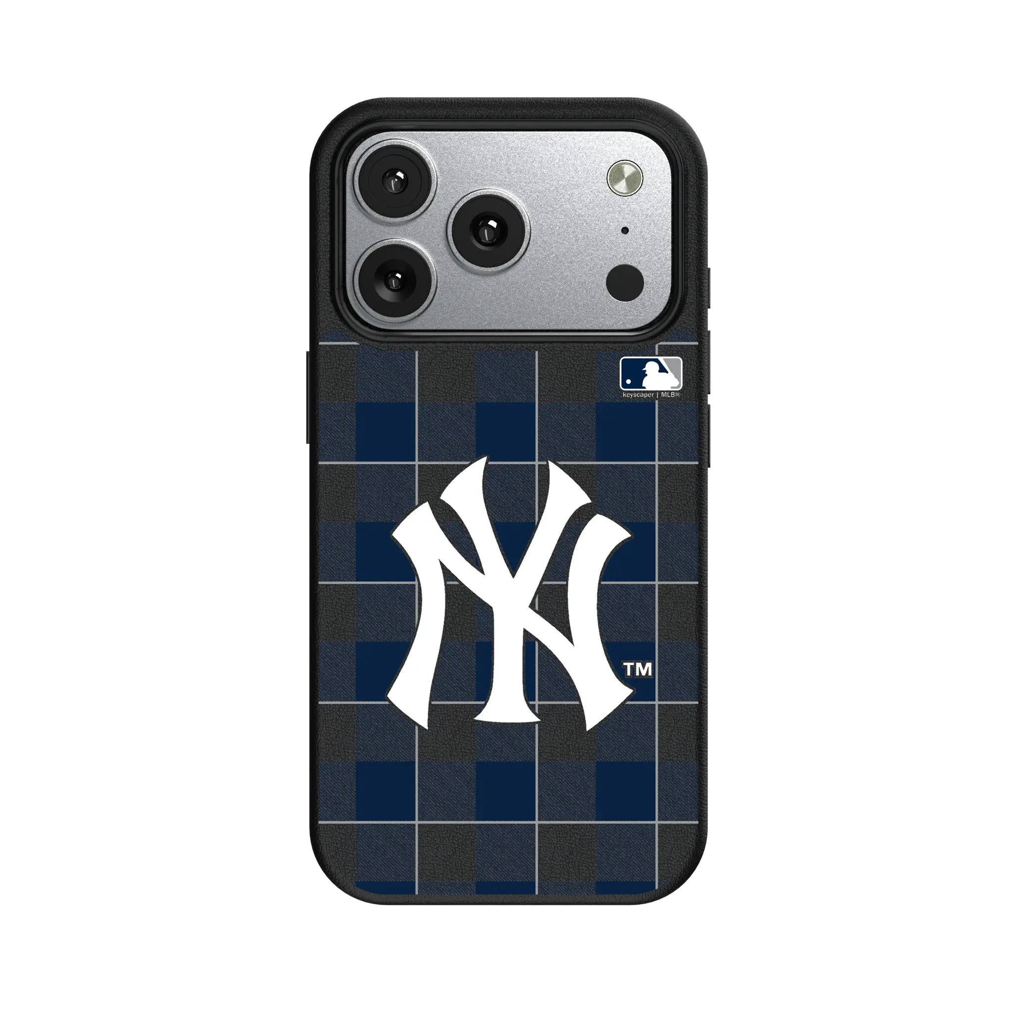 New York Yankees Plaid iPhone MagSafe Compatible Phone Case for Apple iPhone#Device_iPhone 17 Pro