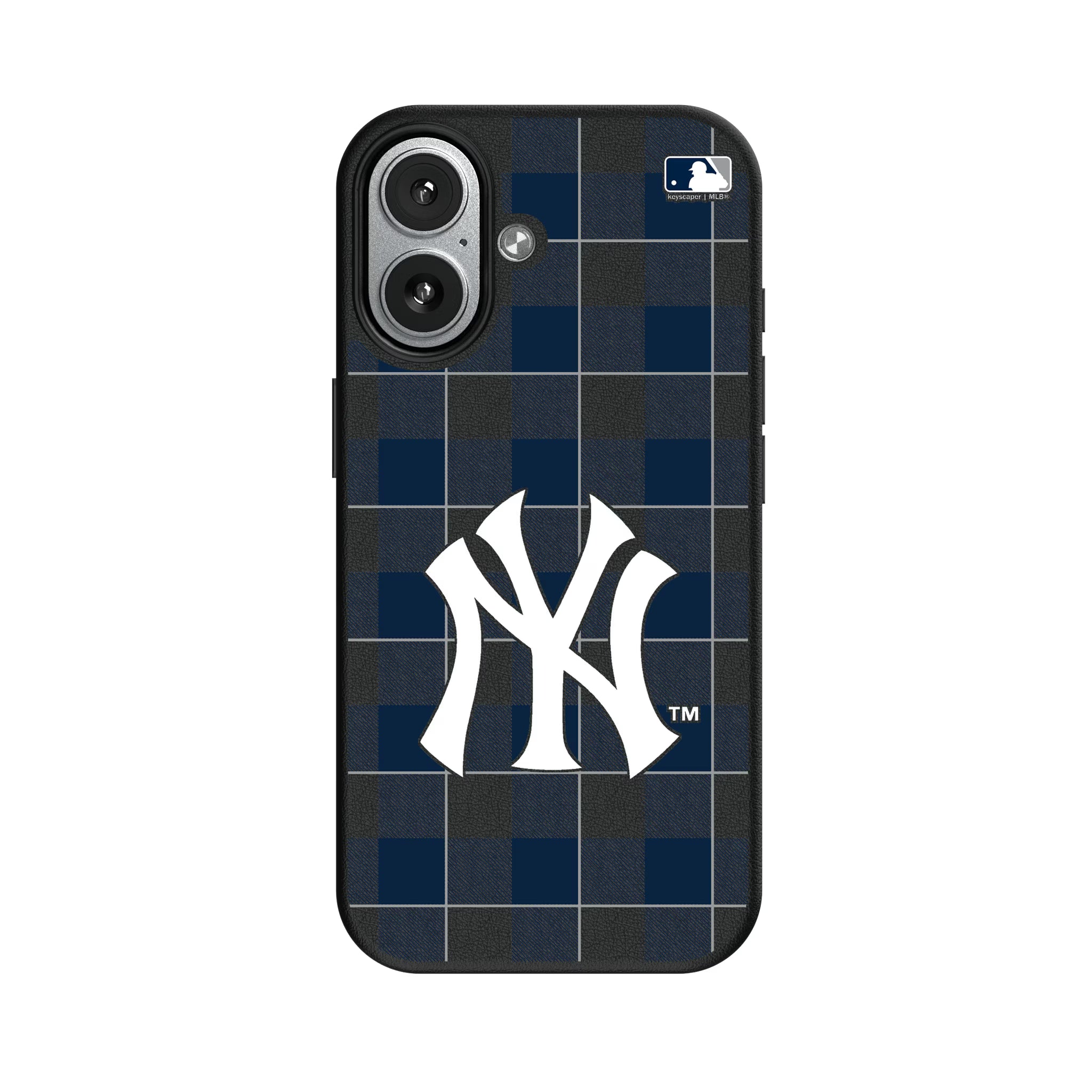 New York Yankees Plaid iPhone MagSafe Compatible Phone Case for Apple iPhone#Device_iPhone 17