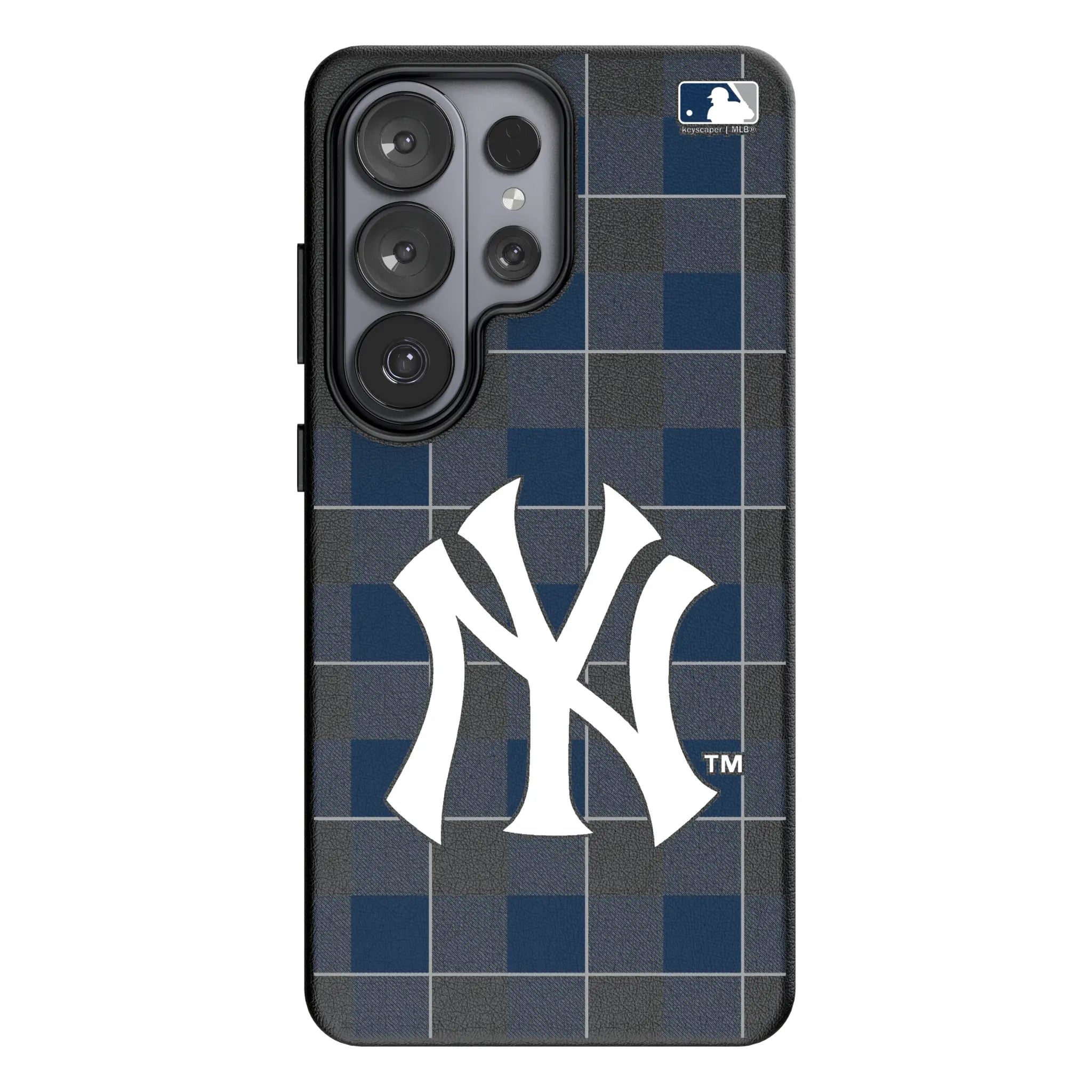 New York Yankees Plaid Galaxy MagSafe Compatible Phone Case for Samsung Galaxy#Device_Galaxy S26 Ultra