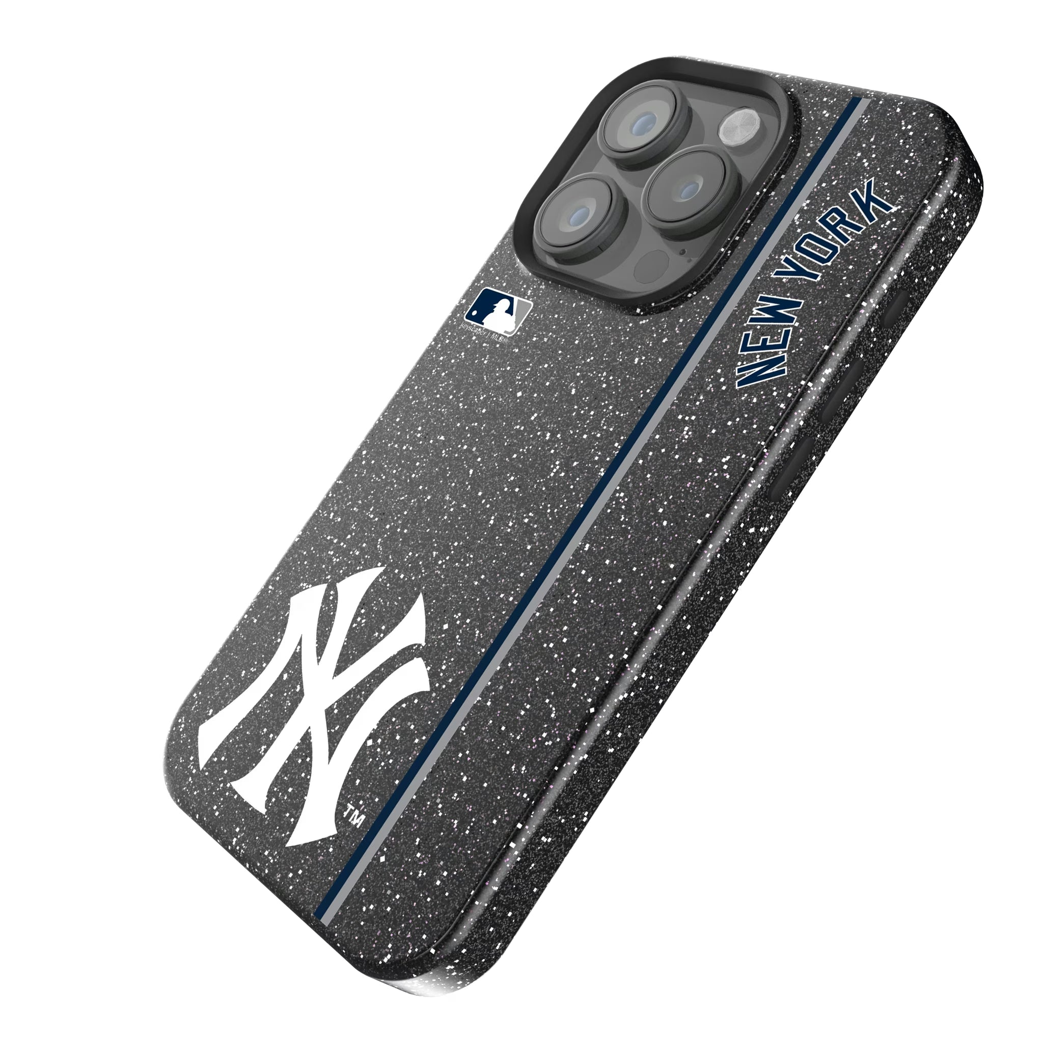 New York Yankees Sidebar iPhone Bling Phone Case for Apple iPhone - Isometric View