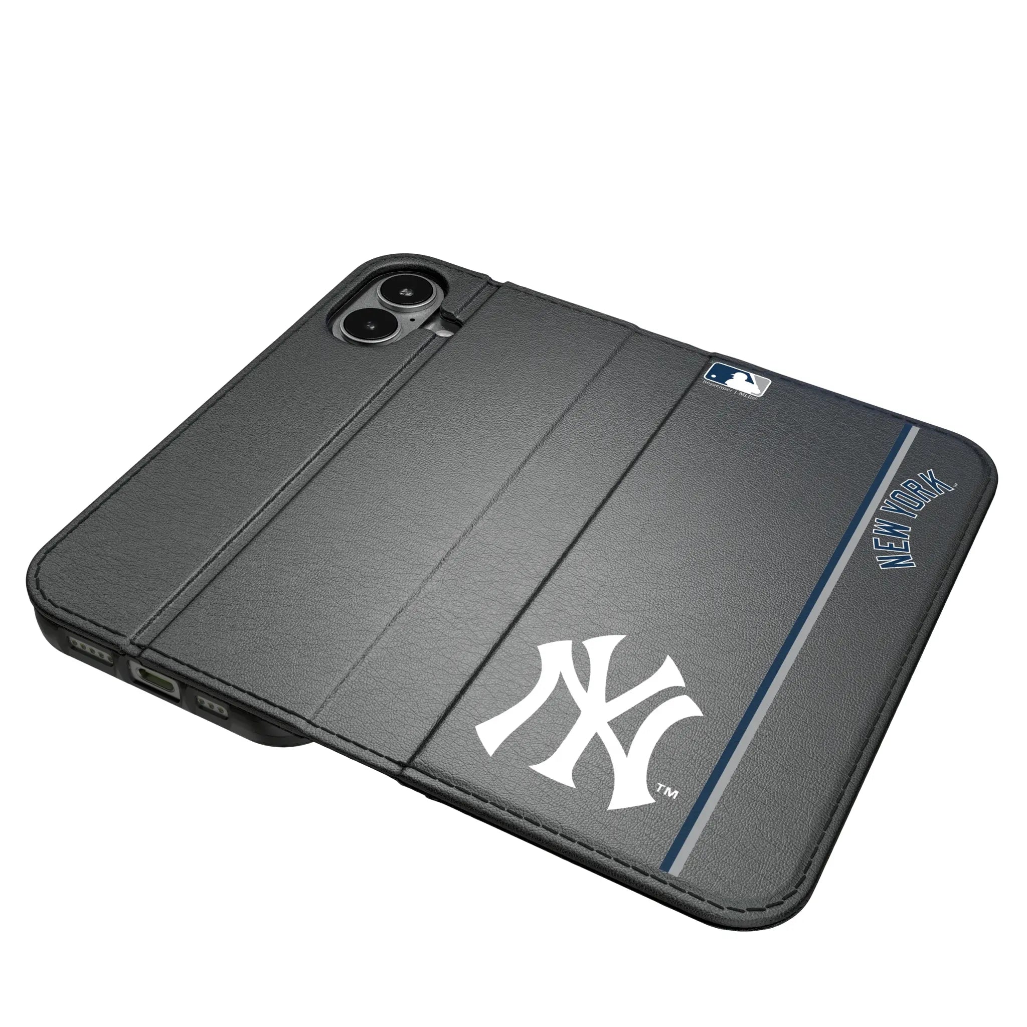 New York Yankees Sidebar iPhone Folio Phone Case for Apple iPhone#Device_iPhone 17
