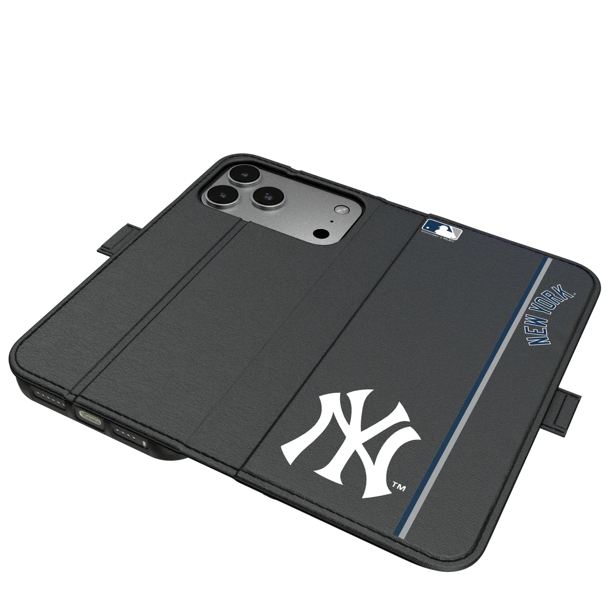 New York Yankees Sidebar iPhone Folio Phone Case for Apple iPhone#Device_iPhone 17 Pro Max