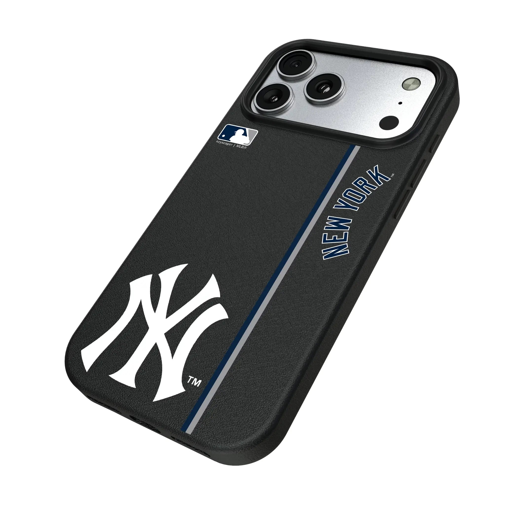 New York Yankees Sidebar iPhone MagSafe Compatible Phone Case for Apple iPhone - Isometric View#Device_iPhone 17 Pro Max
