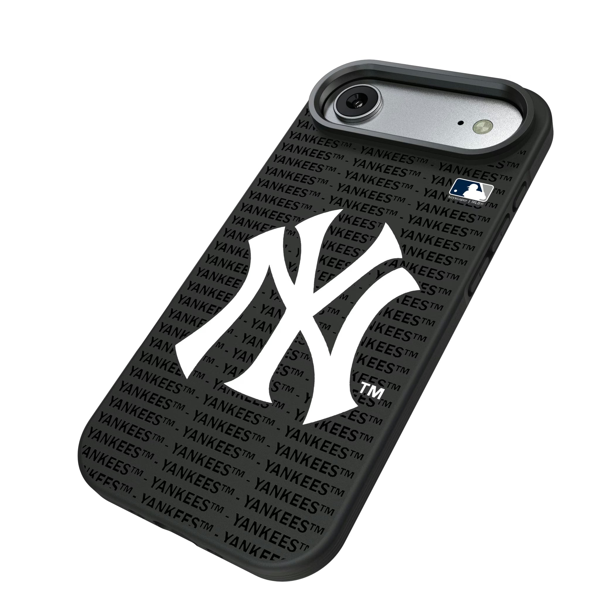 New York Yankees Text Backdrop iPhone Bump Phone Case for Apple iPhone - Isometric View#Device_iPhone Air