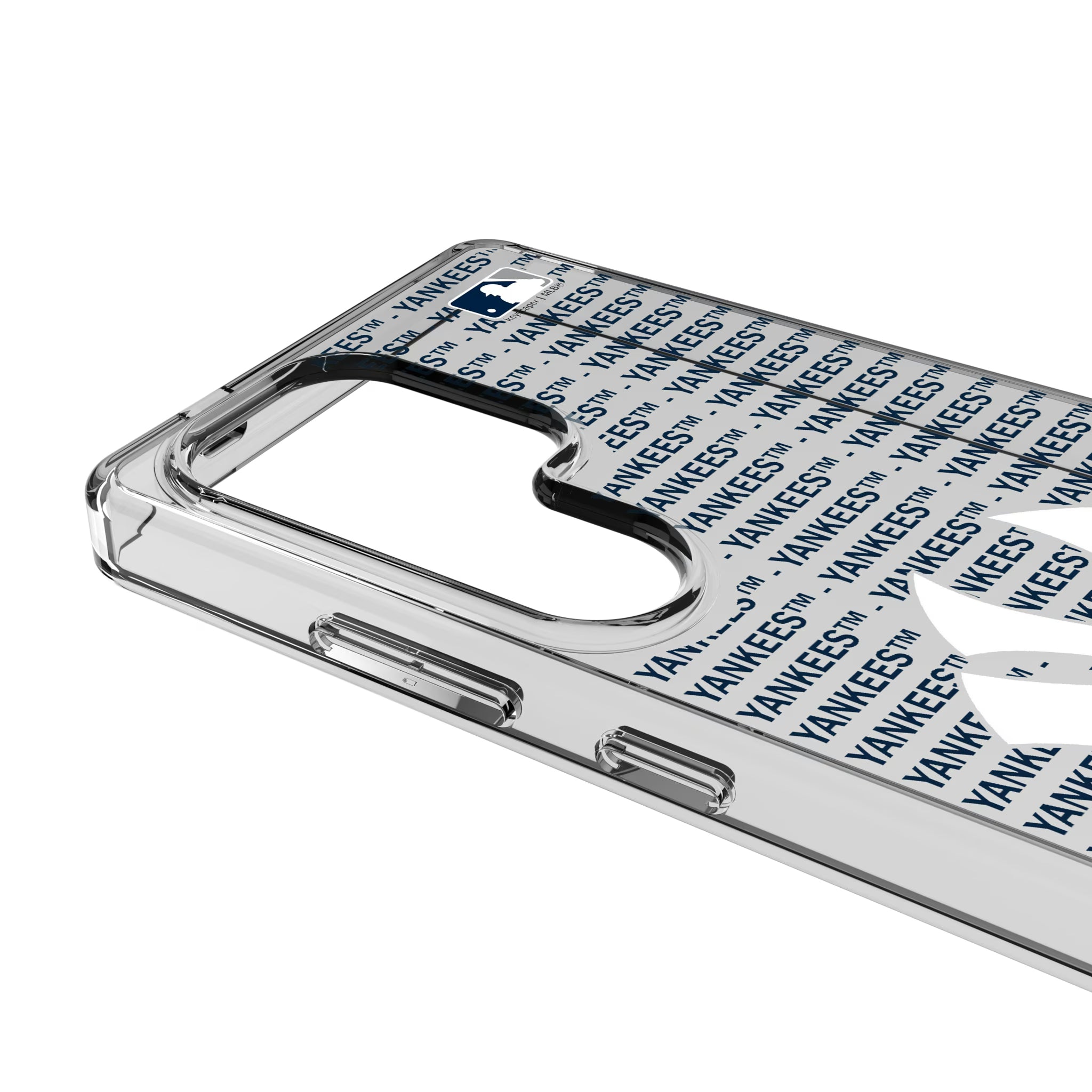 New York Yankees Text Backdrop Galaxy Clear Phone Case for Samsung Galaxy - Detail