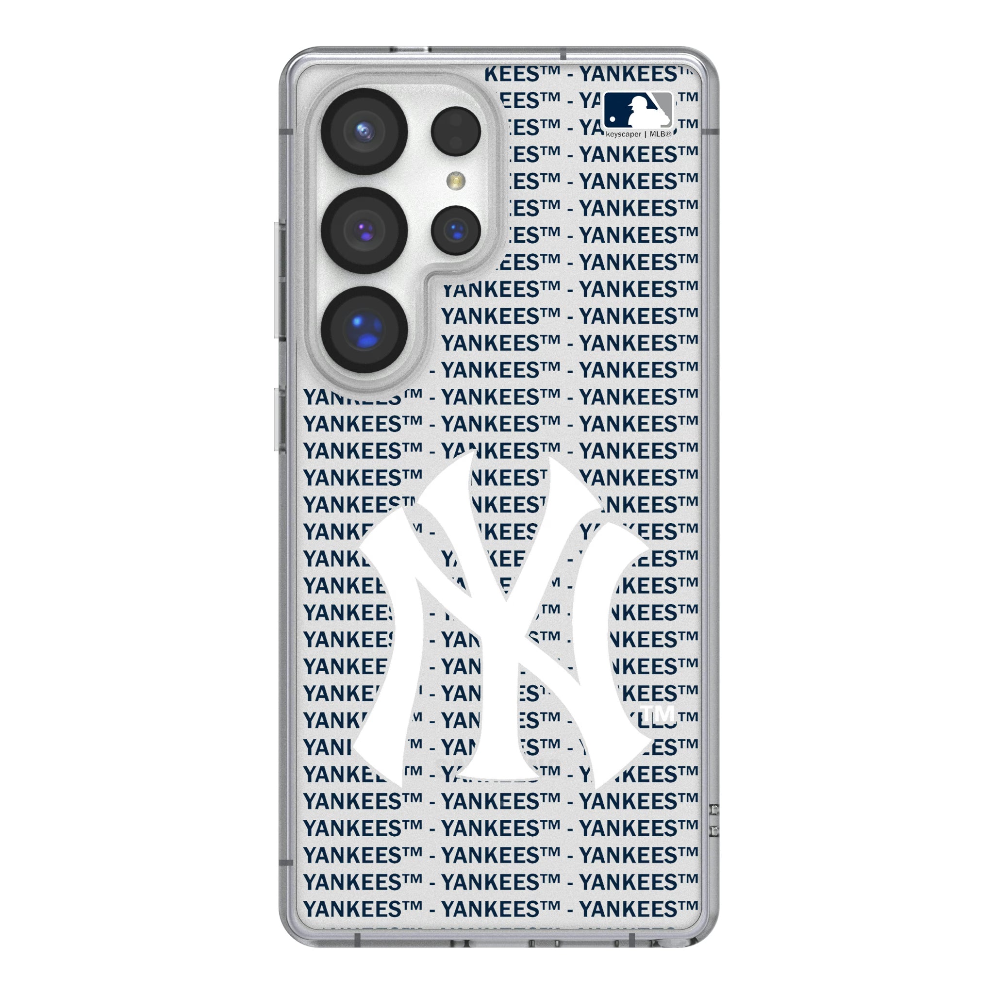 New York Yankees Text Backdrop Galaxy Clear Phone Case for Samsung Galaxy