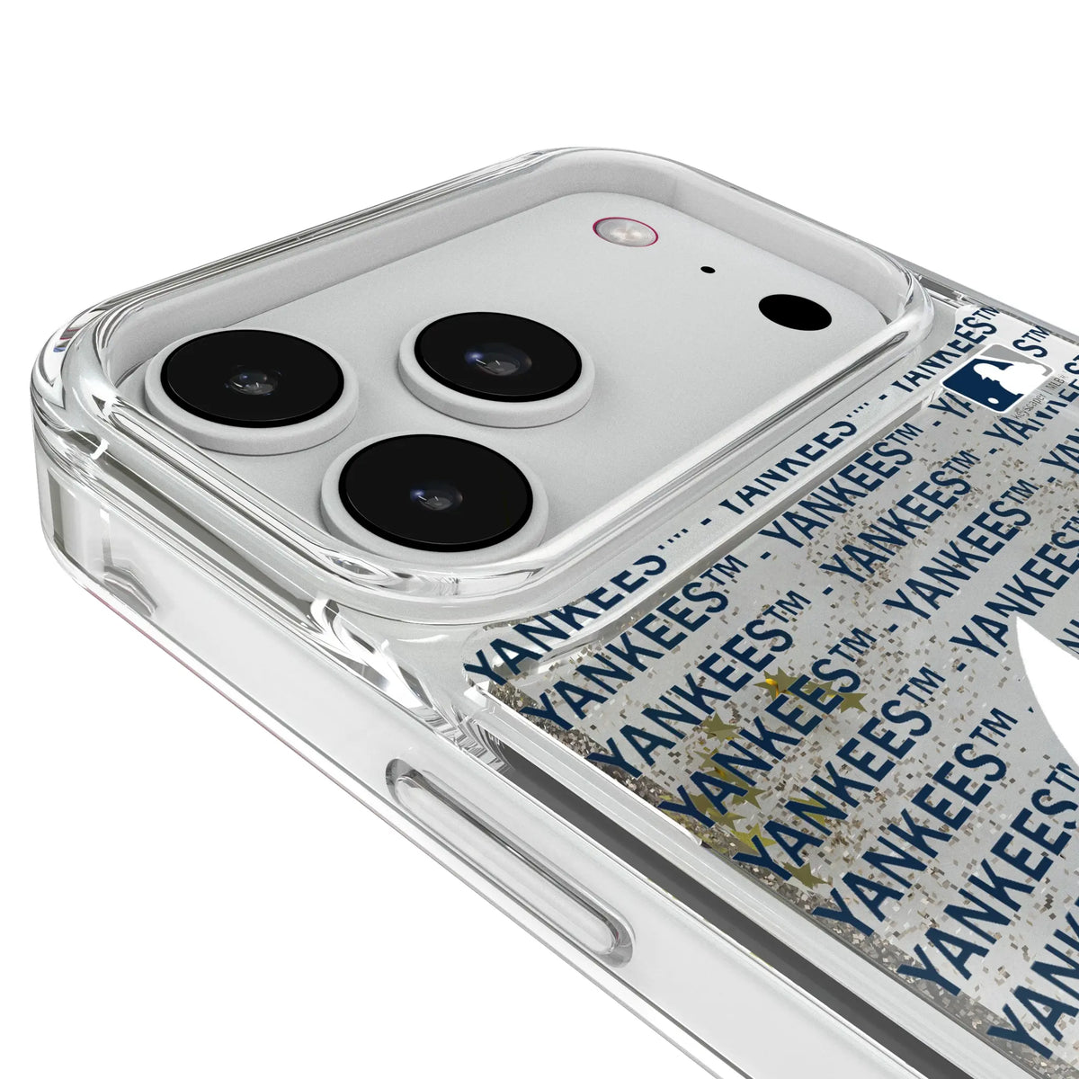 New York Yankees Text Backdrop iPhone Glitter Phone Case for Apple iPhone - Detail#Device_iPhone 18 Pro Max