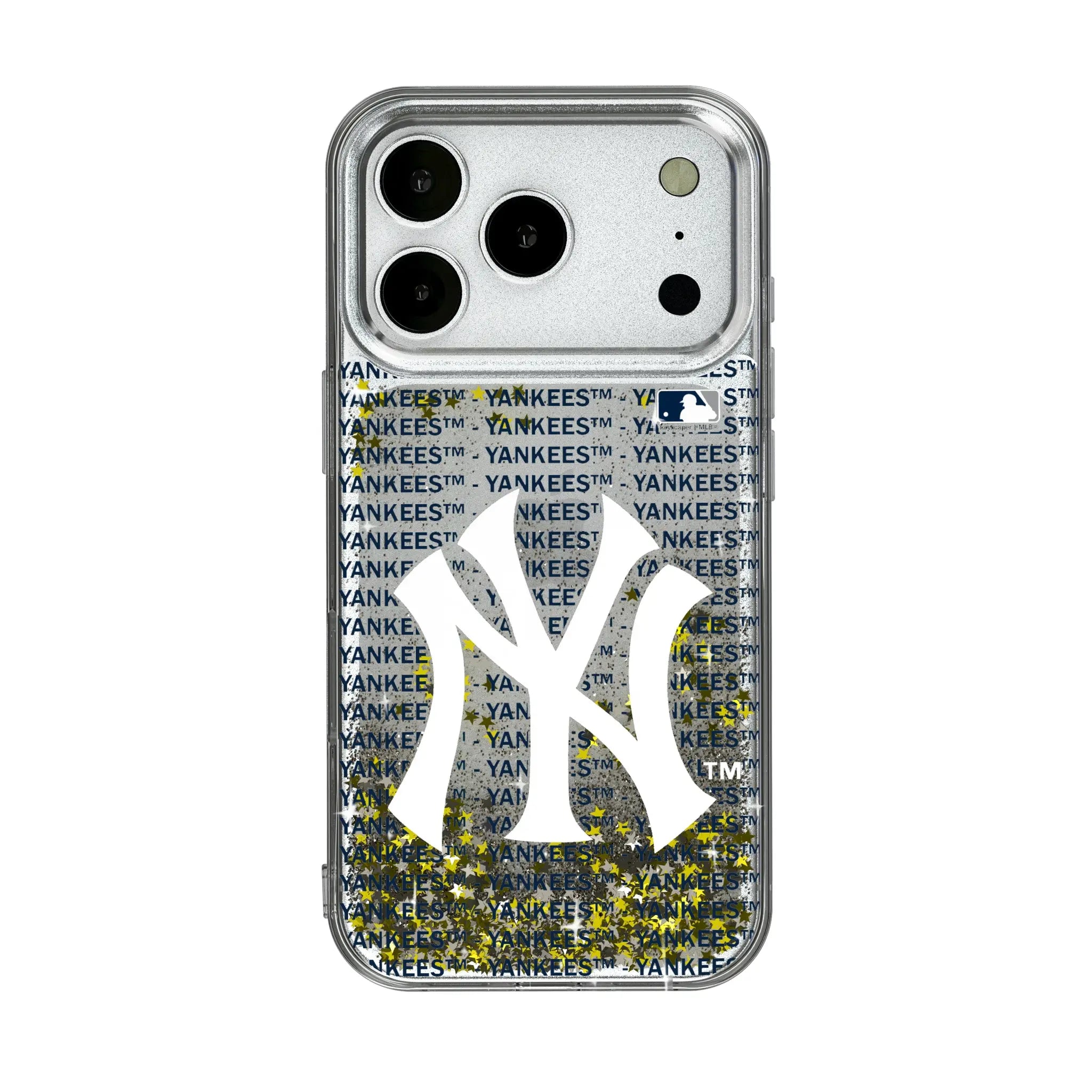 New York Yankees Text Backdrop iPhone Glitter Phone Case for Apple iPhone