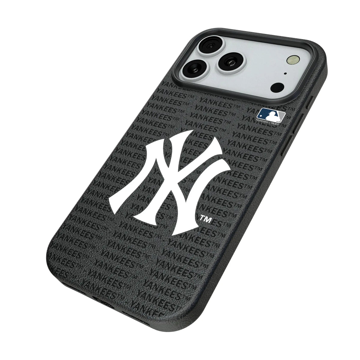 New York Yankees Text Backdrop iPhone MagSafe Compatible Phone Case for Apple iPhone - Isometric View#Device_iPhone 18 Pro Max