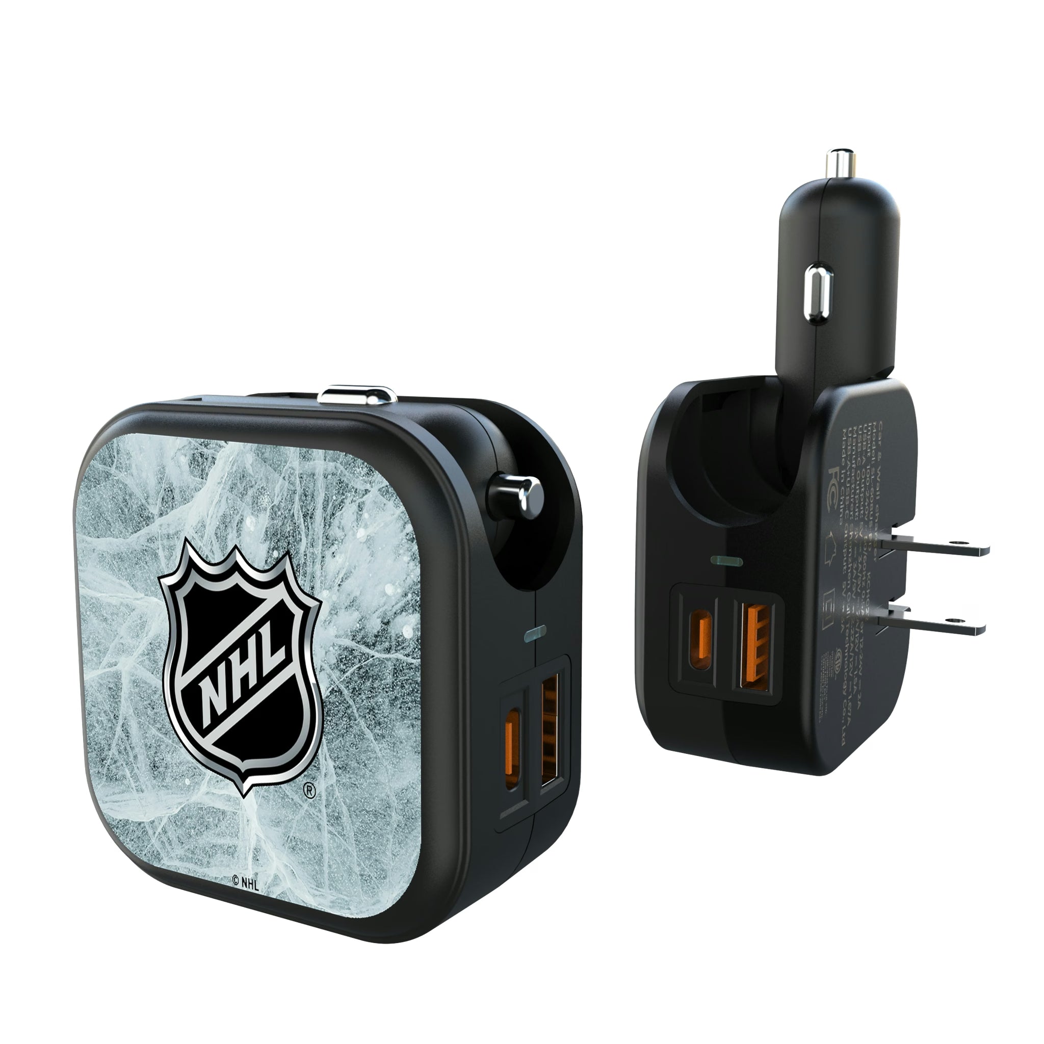 NHL BaseOne 2 in 1 USB A/C Charger