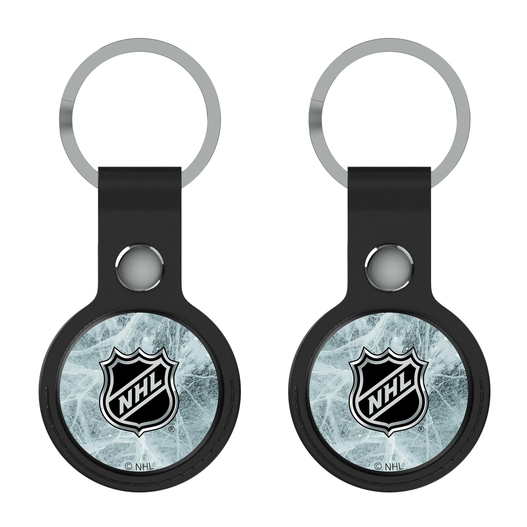NHL BaseOne AirTag Black Airtag Holder 2-Pack