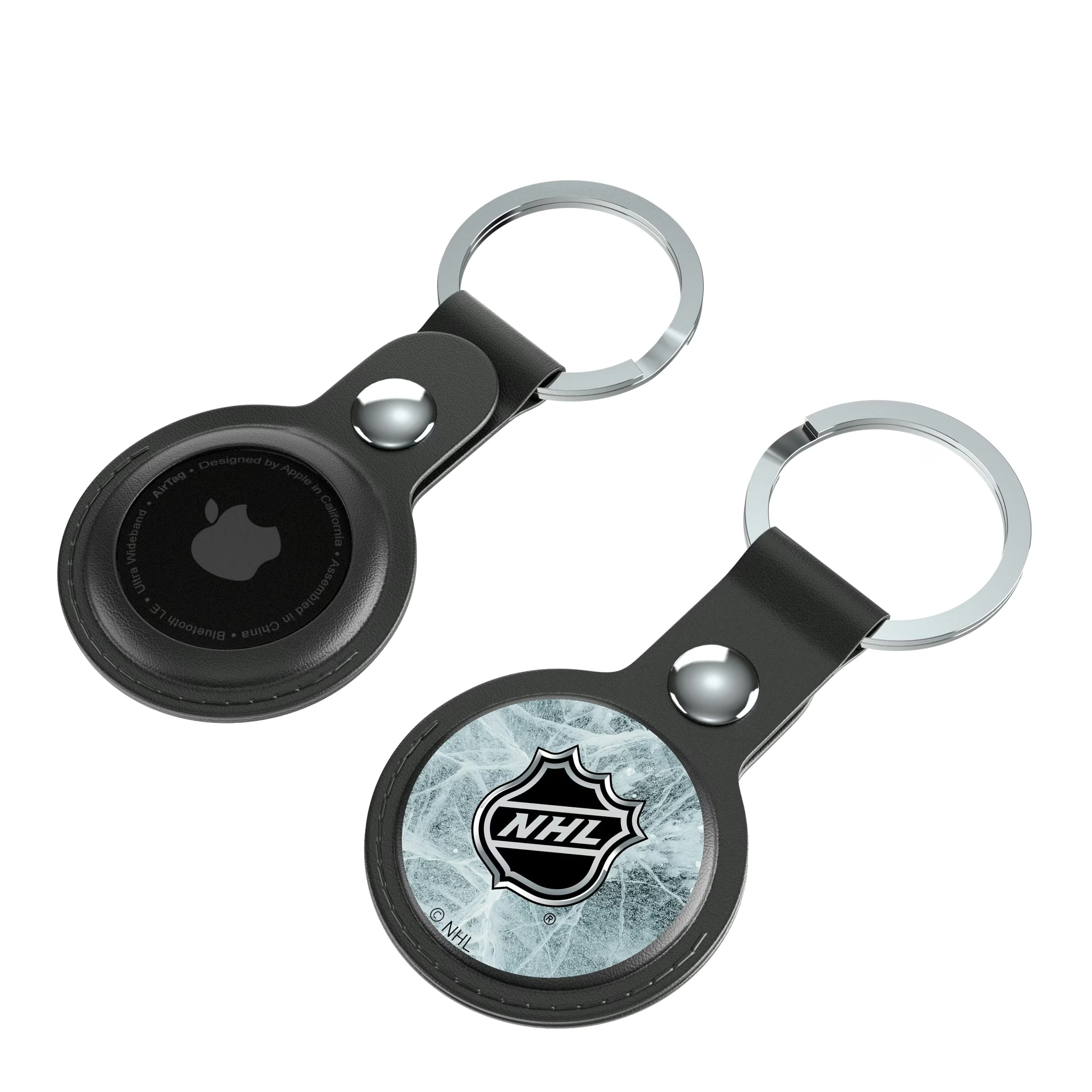 NHL BaseOne AirTag Black Airtag Holder 2-Pack - Isometric View