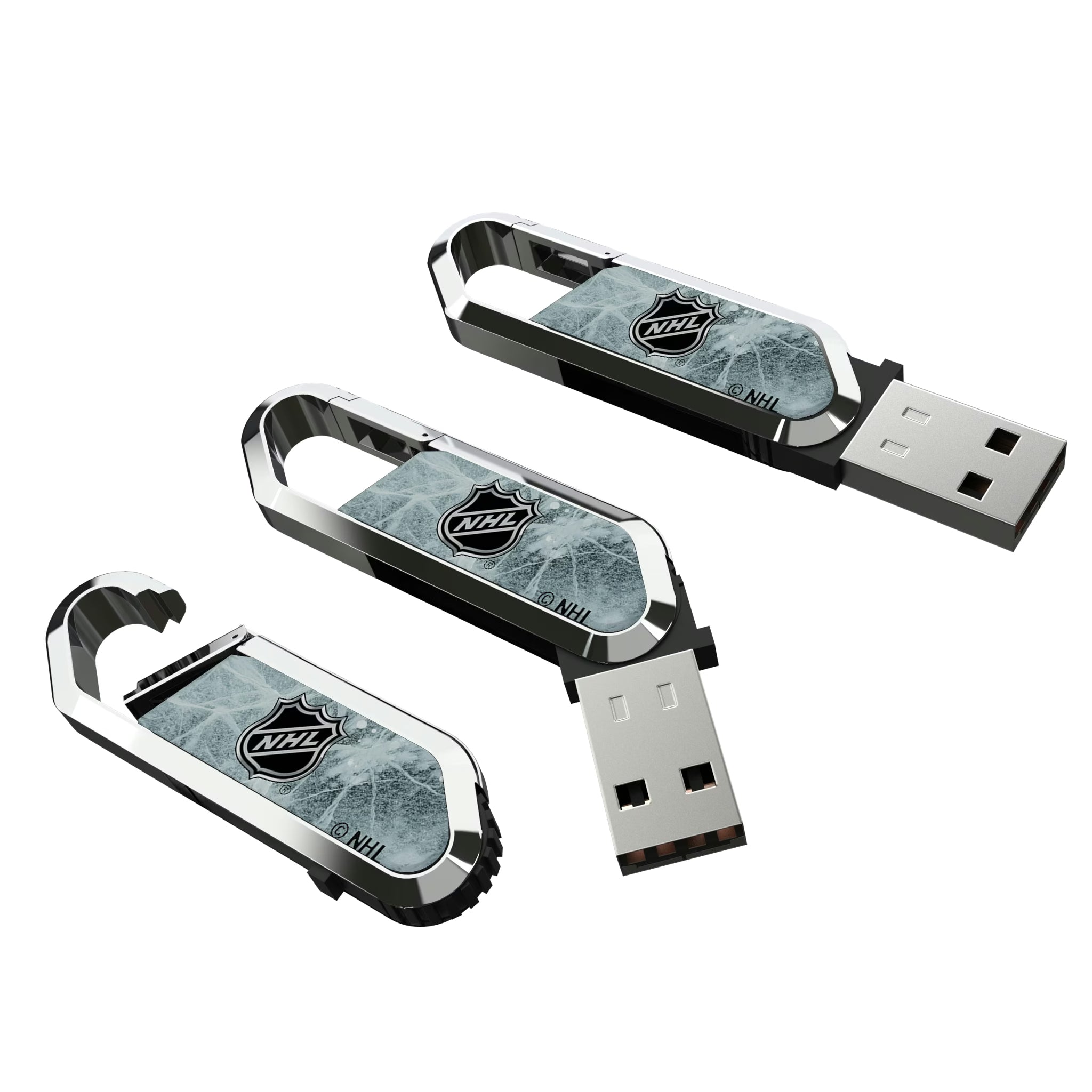 NHL BaseOne USB 64GB Clip Style Flash Drive