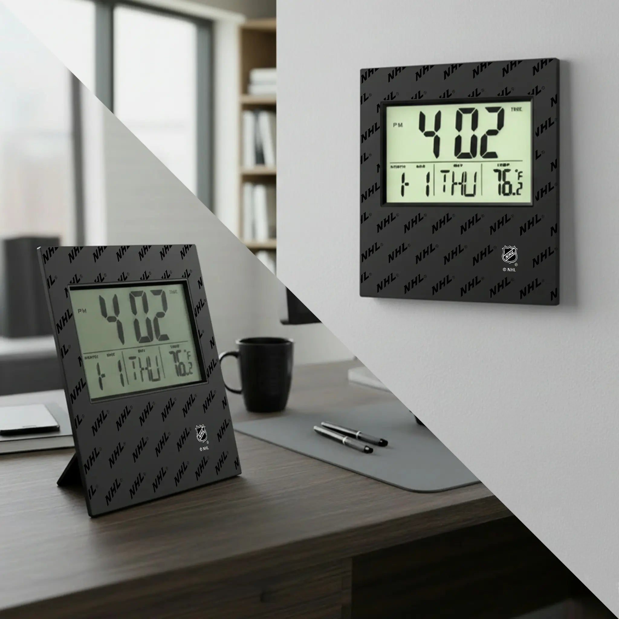 NHL Fashion Pattern Wall Clock - Lifestyle