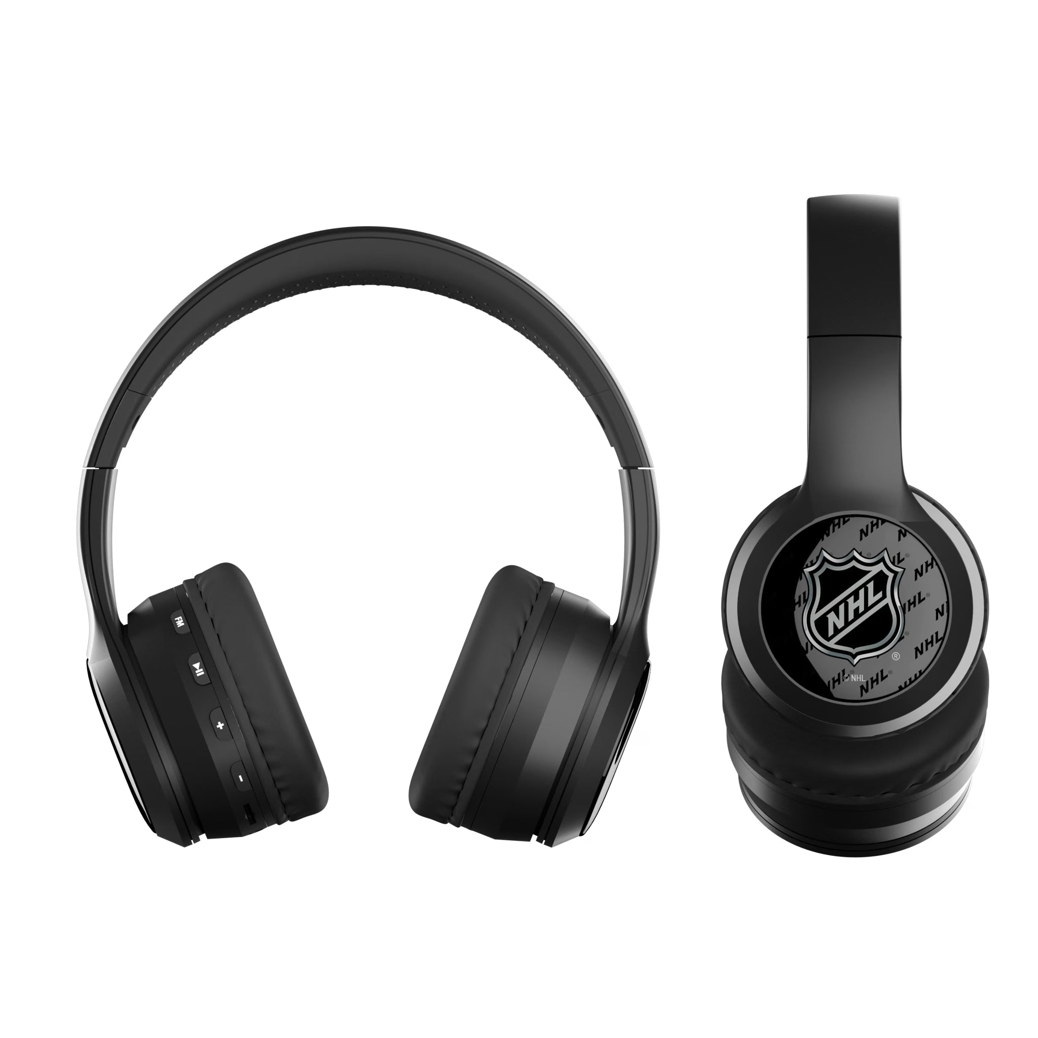 NHL Fashion Pattern Wireless Over-Ear BT Headphones With Case