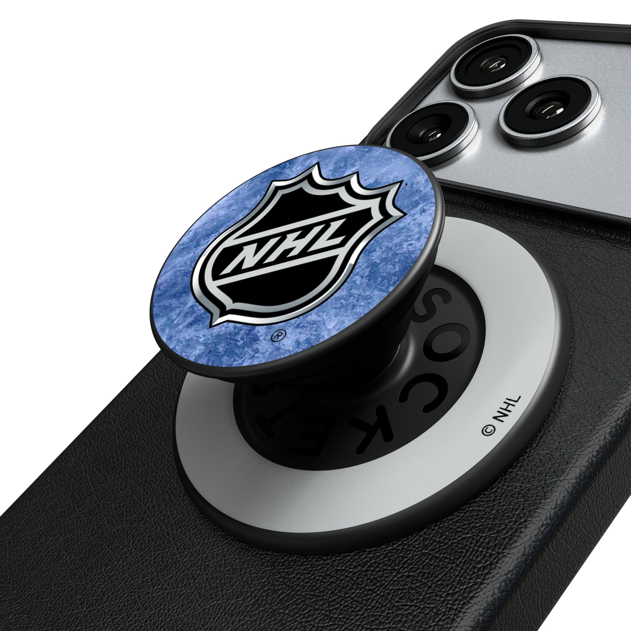 NHL Ice Wordmark Popsockets Round Magnetic