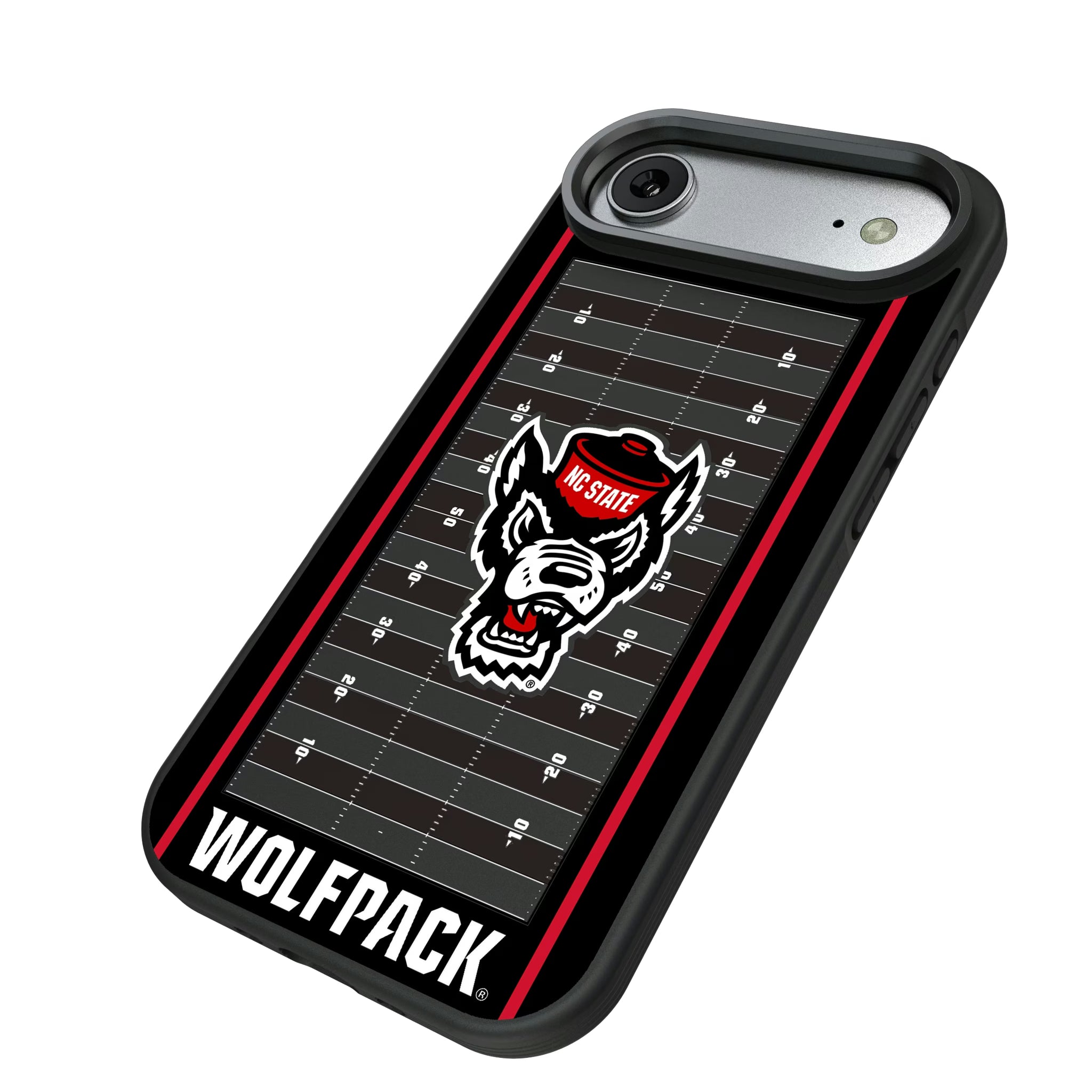 North Carolina State University Wolfpack Field iPhone Bump Phone Case for Apple iPhone - Isometric View#Device_iPhone Air