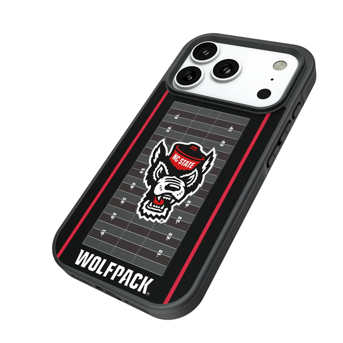 North Carolina State University Wolfpack Field iPhone Bump Phone Case for Apple iPhone - Isometric View#Device_iPhone 18 Pro