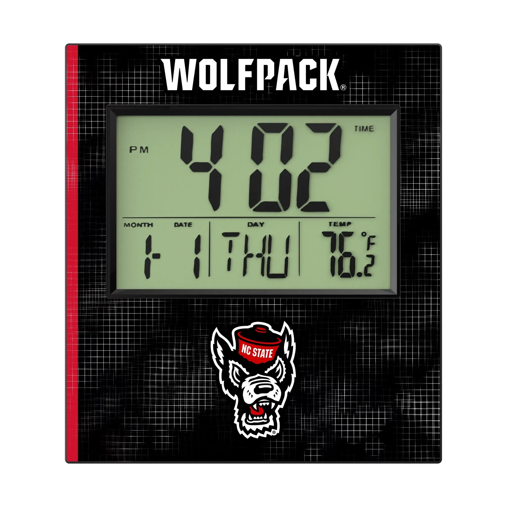 North Carolina State University Wolfpack Hatch Wall Clock