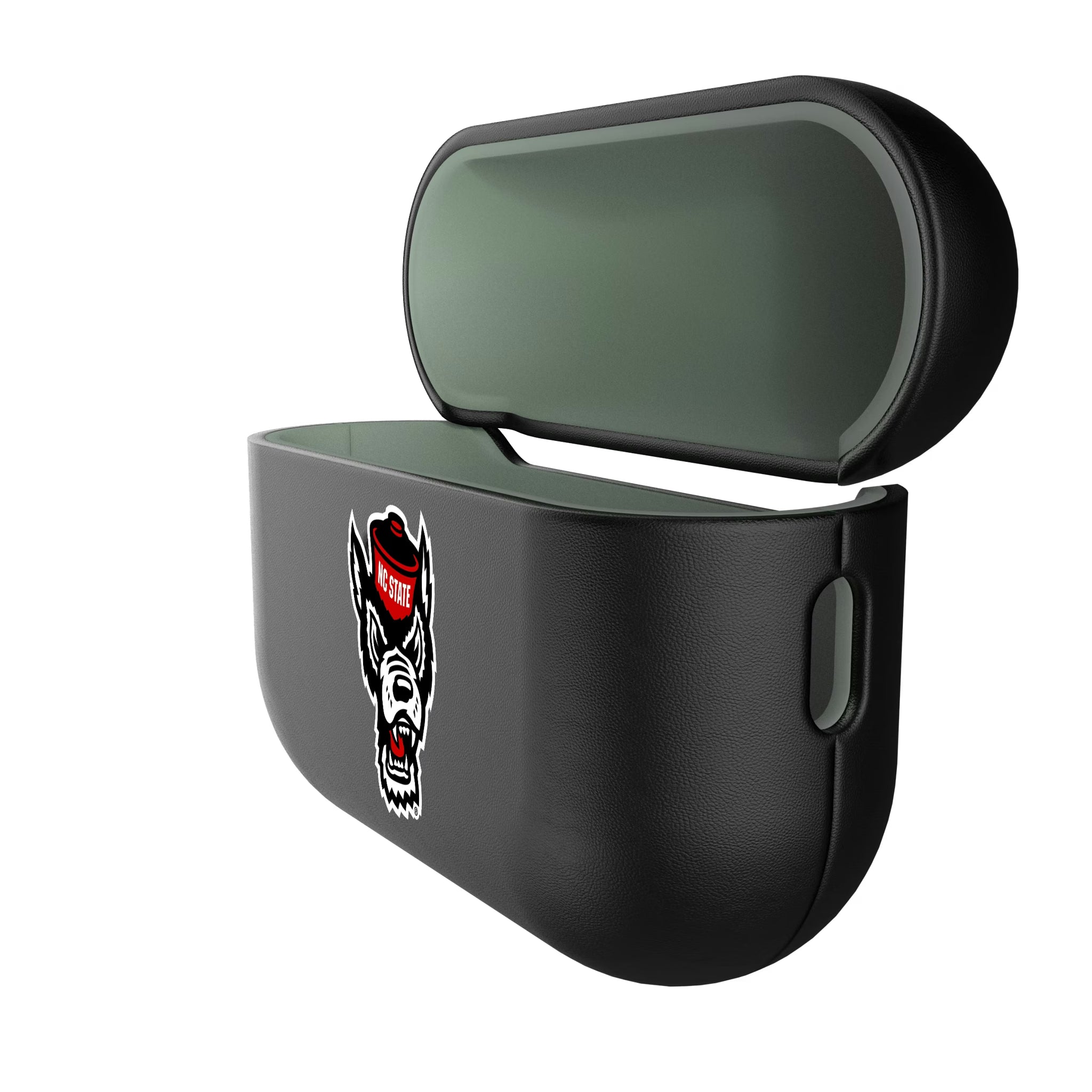 North Carolina State University Wolfpack Insignia AirPods AirPod Case Cover - Isometric View#Device_AirPods Pro 3