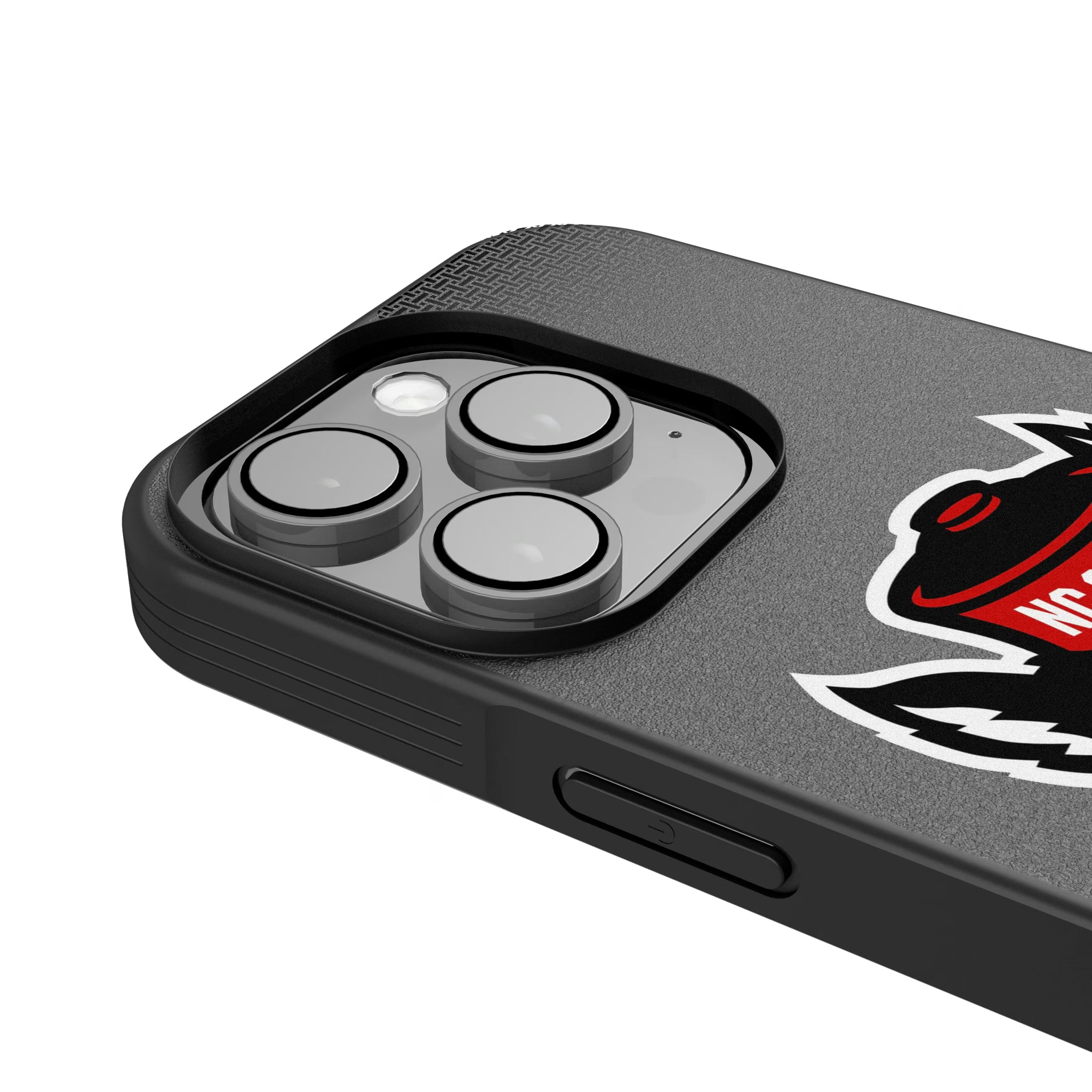 North Carolina State University Wolfpack Linen iPhone Bump Phone Case for Apple iPhone - Detail