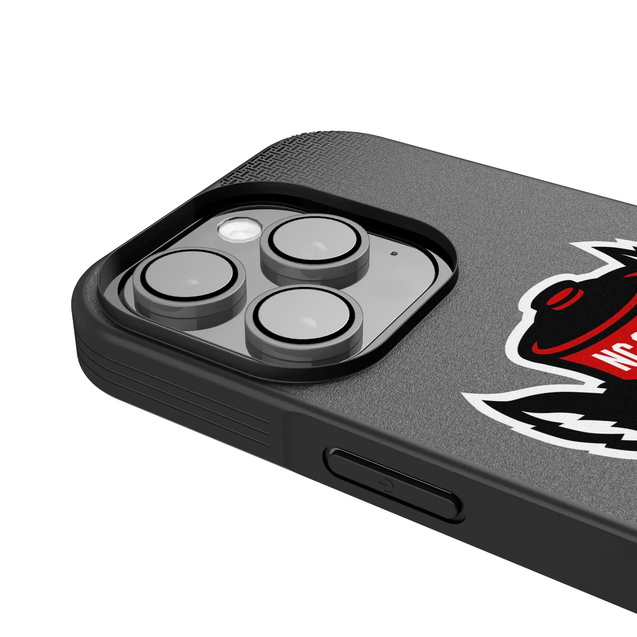 North Carolina State University Wolfpack Linen iPhone Bump Phone Case for Apple iPhone - Detail