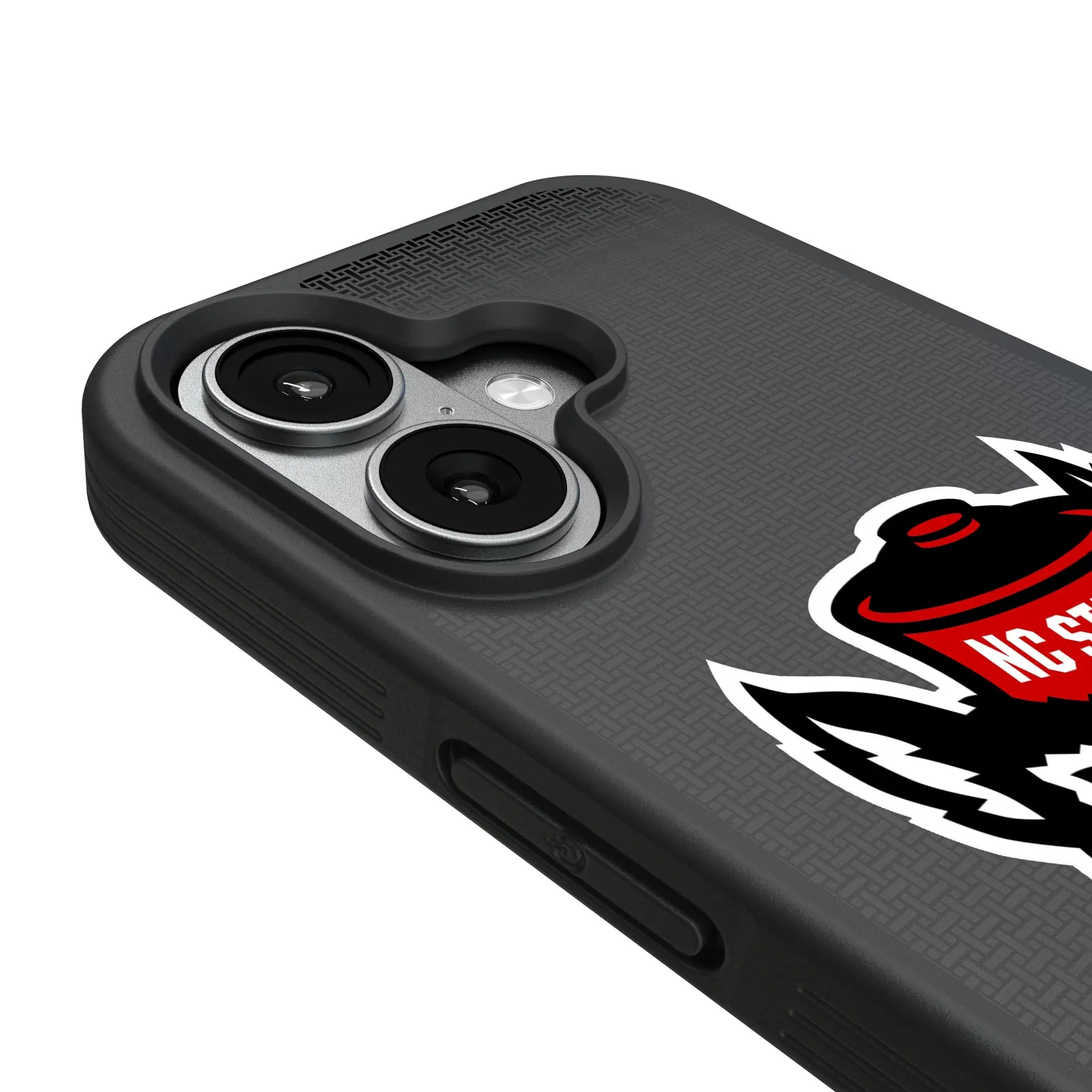 North Carolina State University Wolfpack Linen iPhone Bump Phone Case for Apple iPhone - Detail#Device_iPhone 17