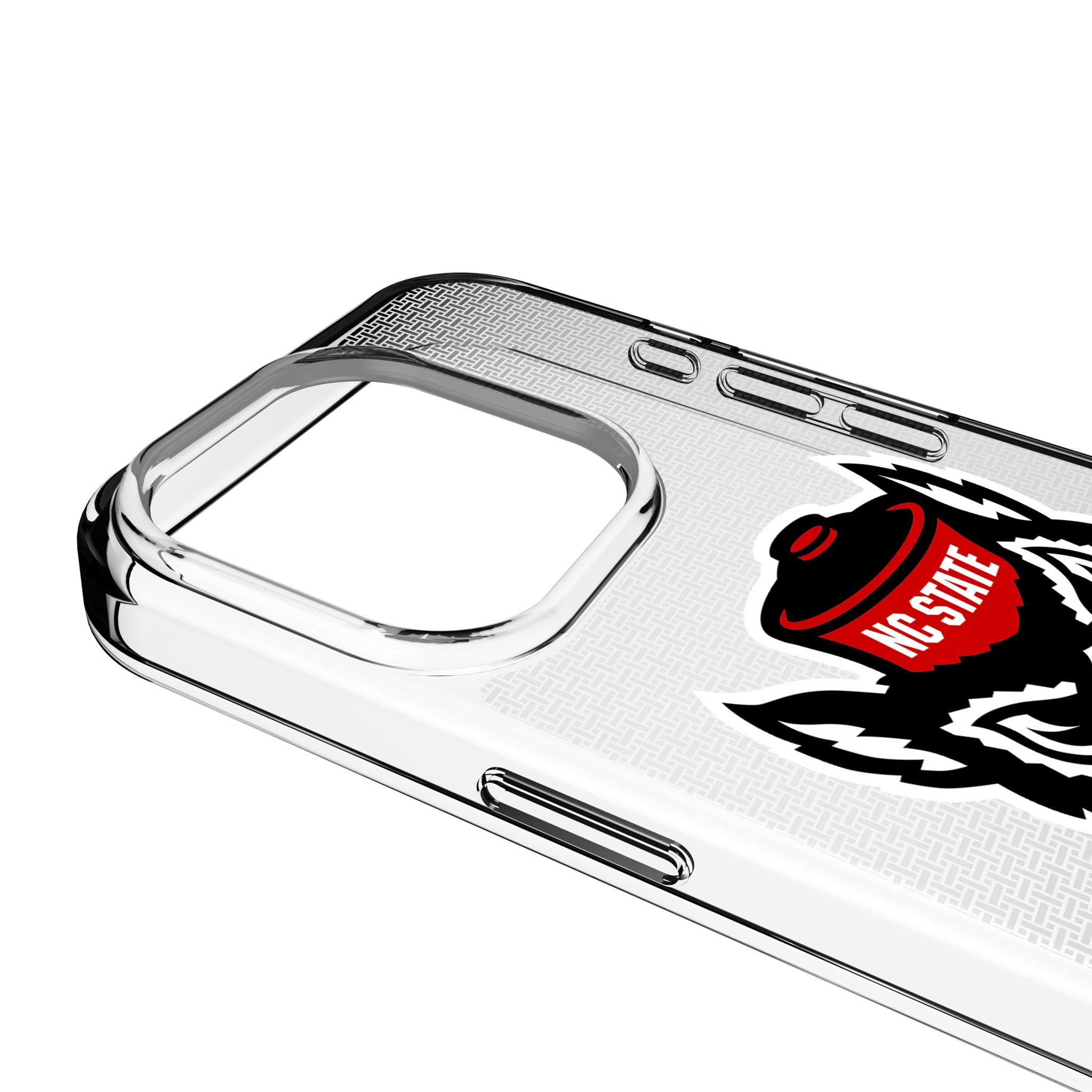 North Carolina State University Wolfpack Linen iPhone Clear Phone Case for Apple iPhone - Detail