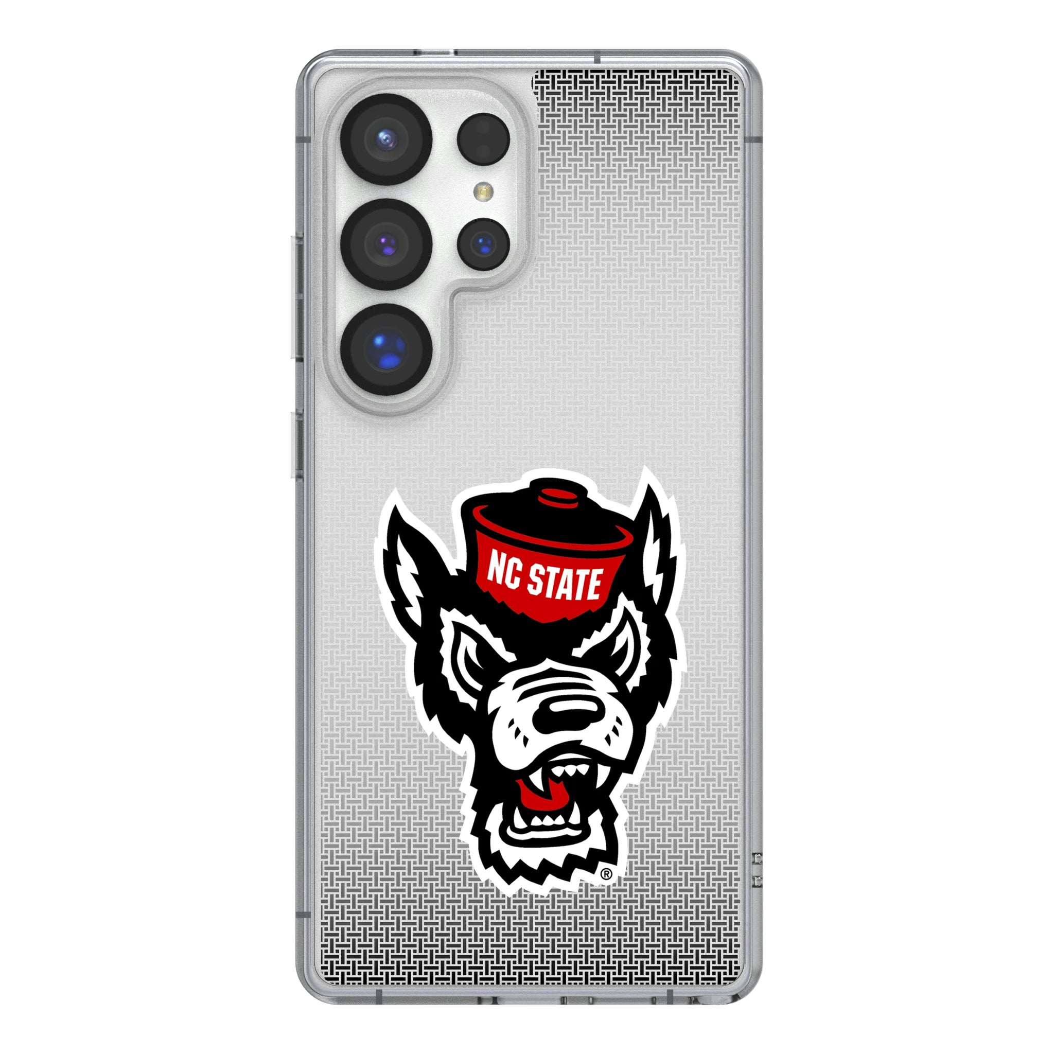 North Carolina State University Wolfpack Linen Galaxy Clear Phone Case for Samsung Galaxy