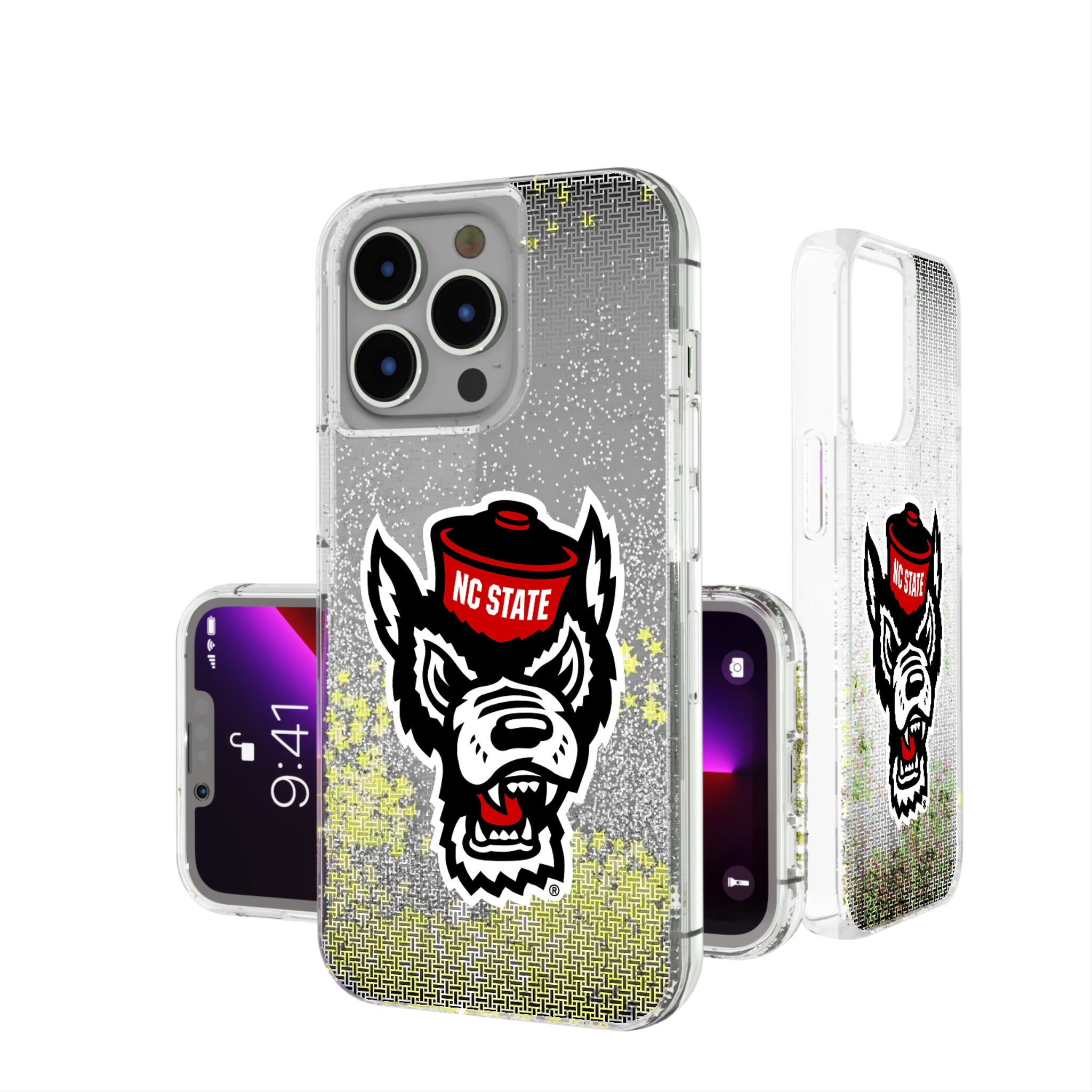 North Carolina State University Wolfpack Linen iPhone Glitter Phone Case for Apple iPhone