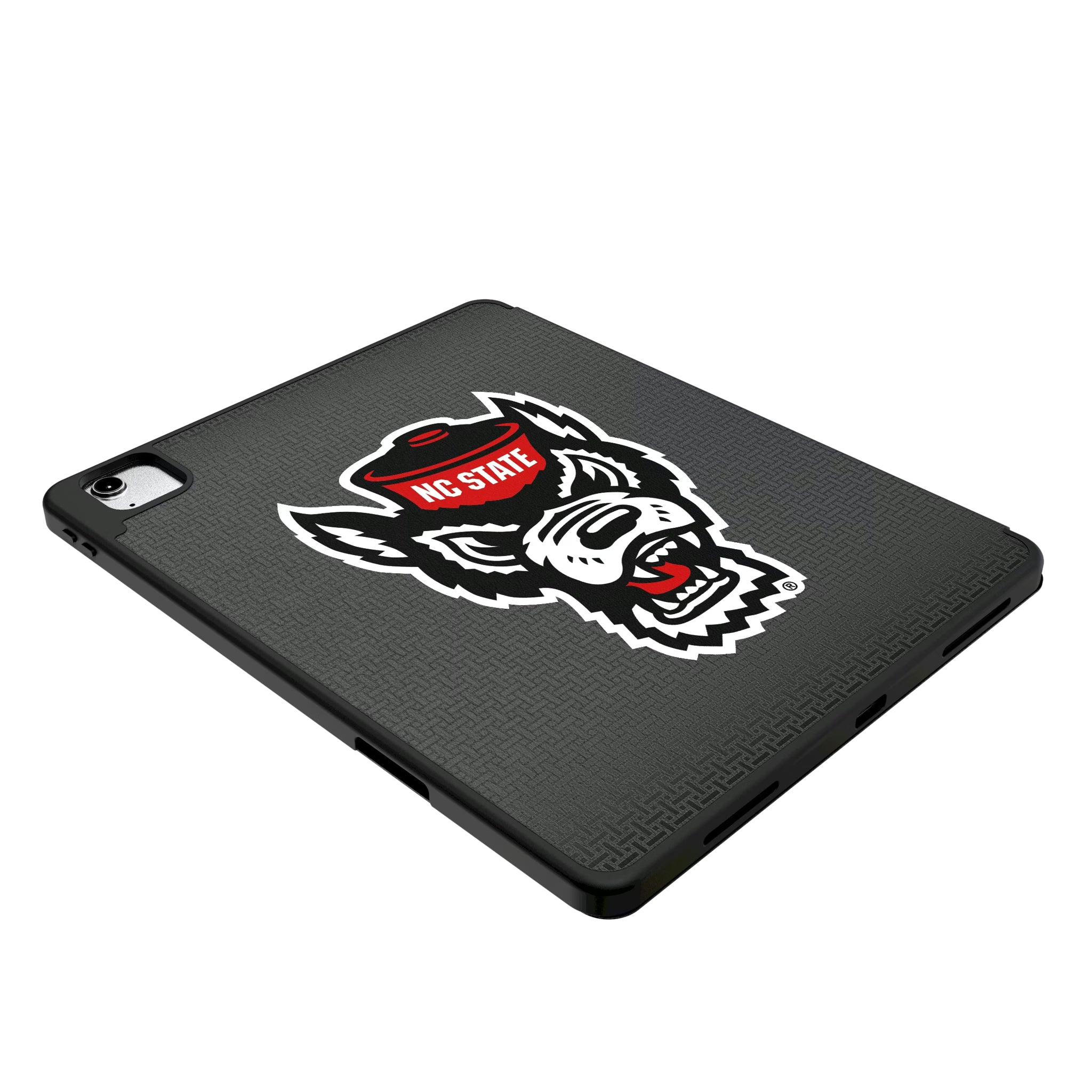 North Carolina State University Wolfpack Linen iPad Tablet Case for Apple iPad - Isometric View