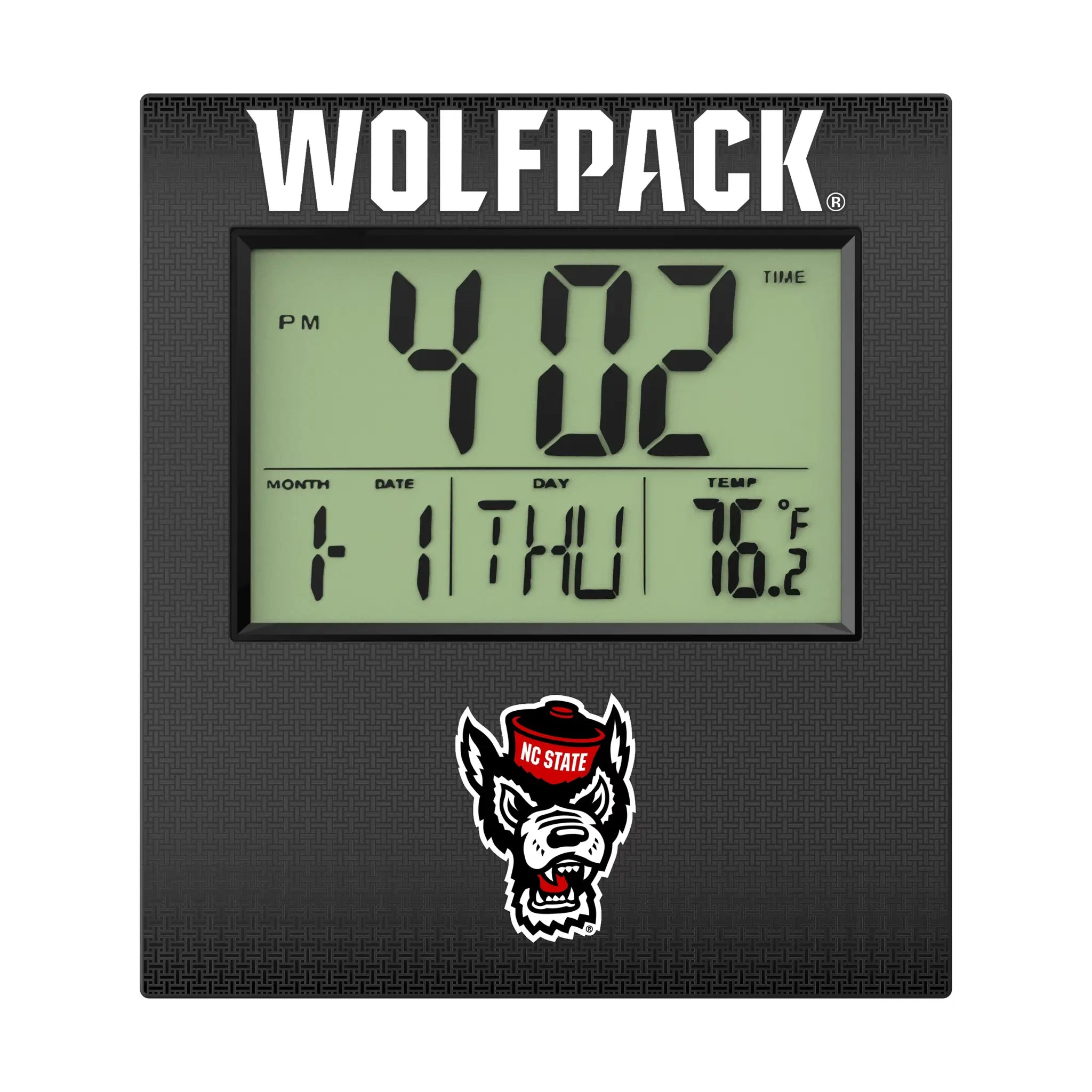 North Carolina State University Wolfpack Linen Wall Clock