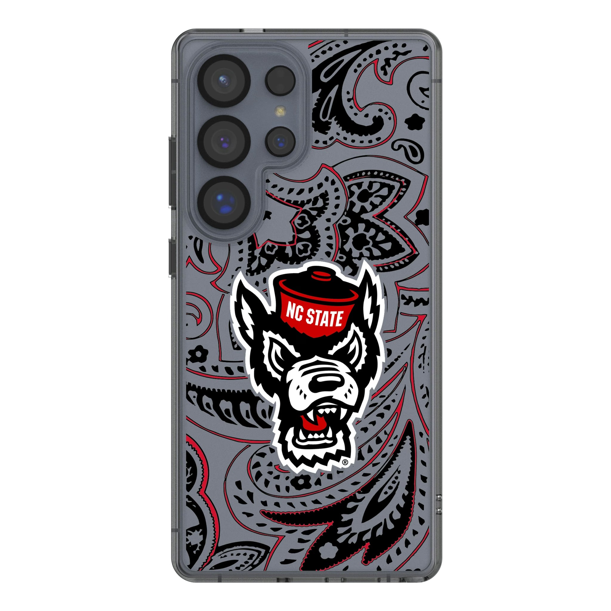 North Carolina State University Wolfpack Paisley Galaxy Clear Phone Case for Samsung Galaxy
