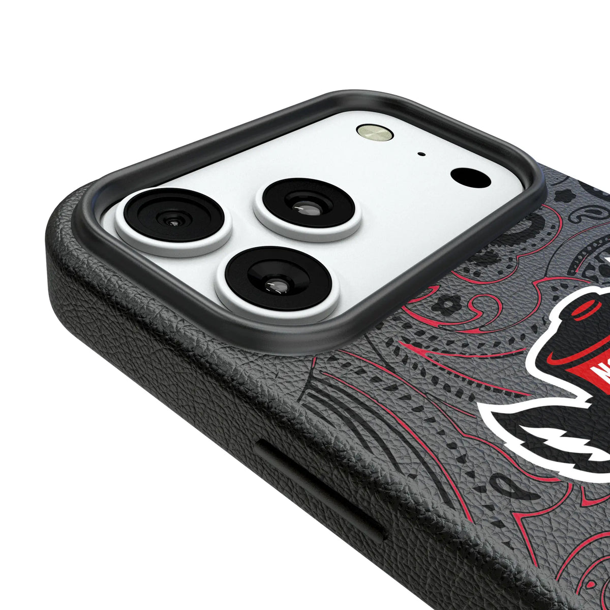 North Carolina State University Wolfpack Paisley iPhone MagSafe Compatible Phone Case for Apple iPhone - Detail#Device_iPhone 18 Pro Max