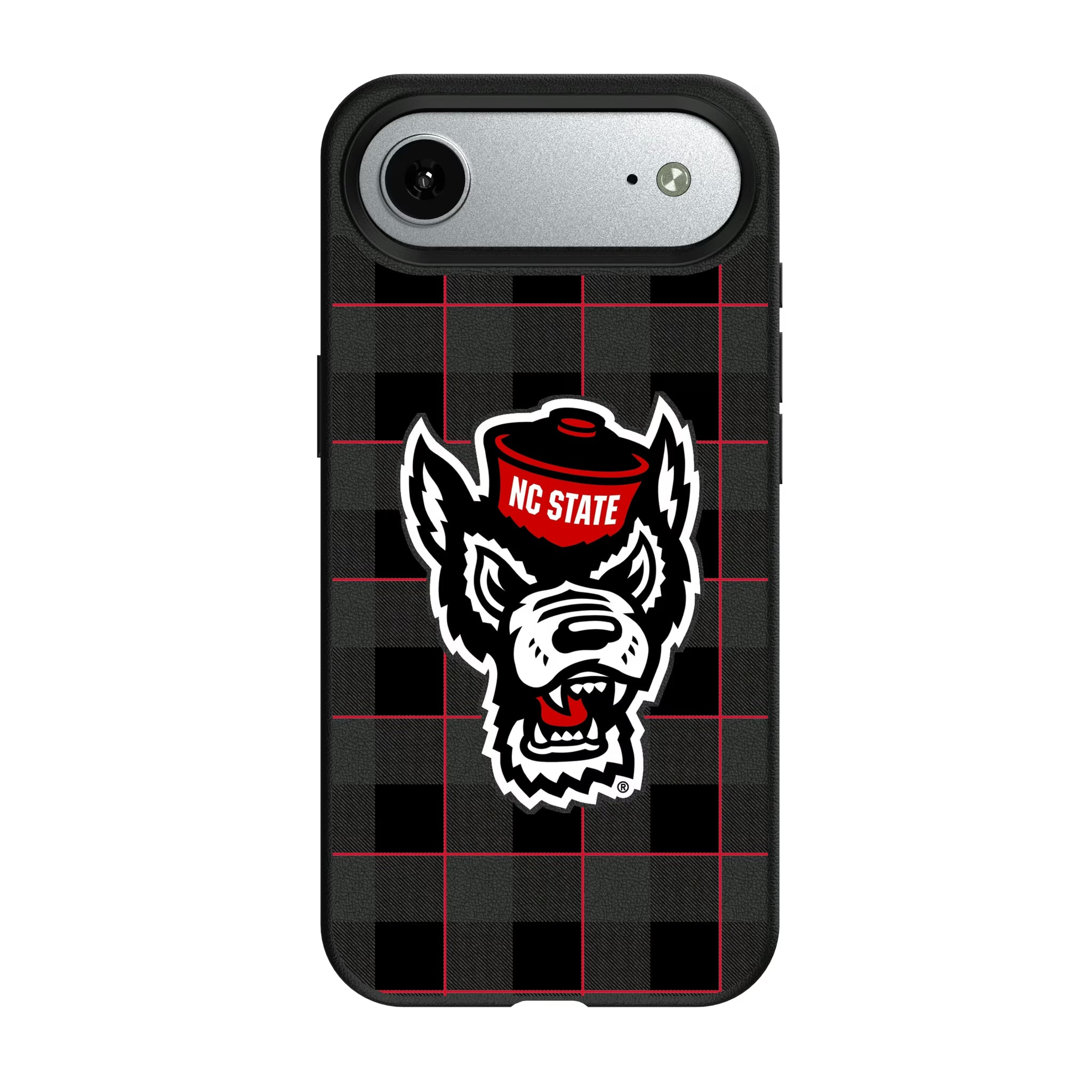 North Carolina State University Wolfpack Plaid iPhone MagSafe Compatible Phone Case for Apple iPhone#Device_iPhone Air