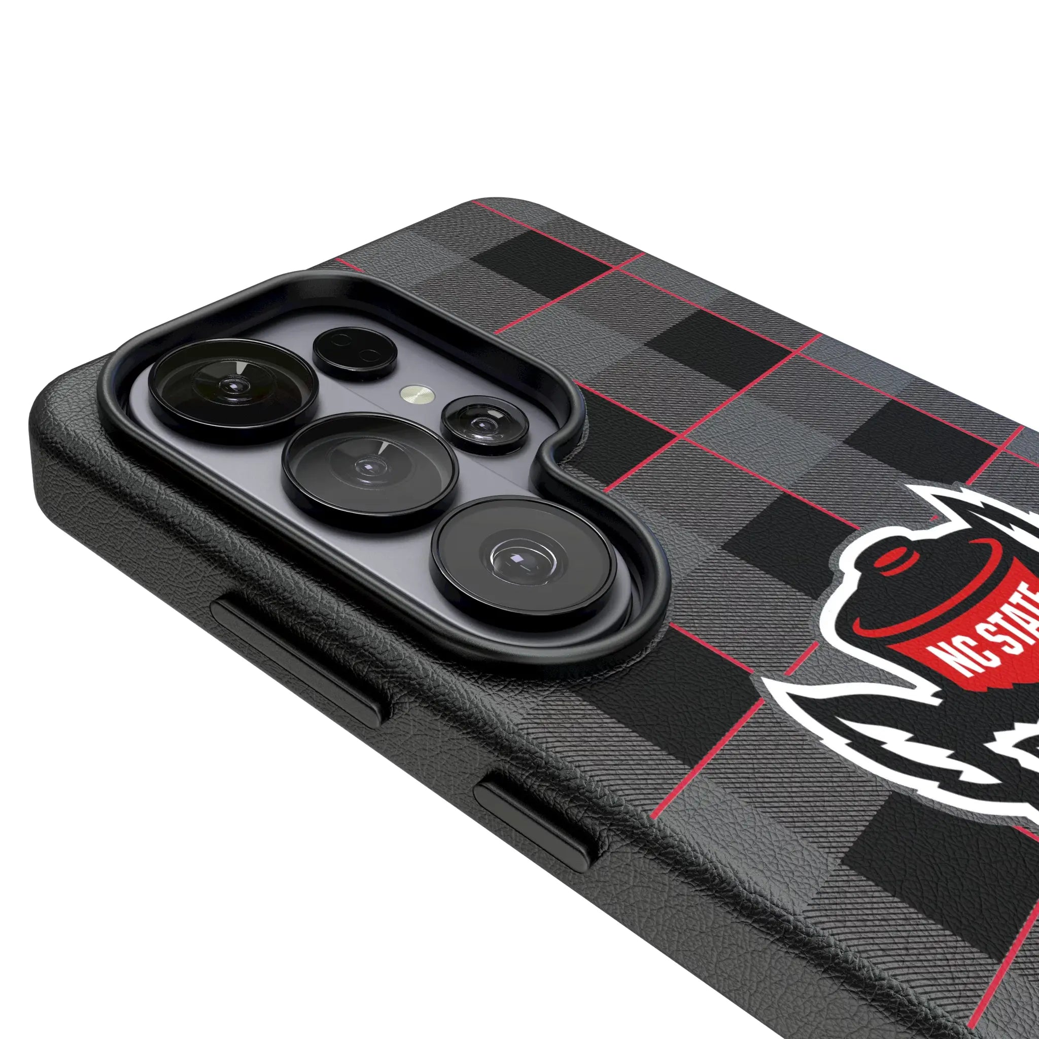 North Carolina State University Wolfpack Plaid Galaxy MagSafe Compatible Phone Case for Samsung Galaxy - Detail#Device_Galaxy S26 Ultra