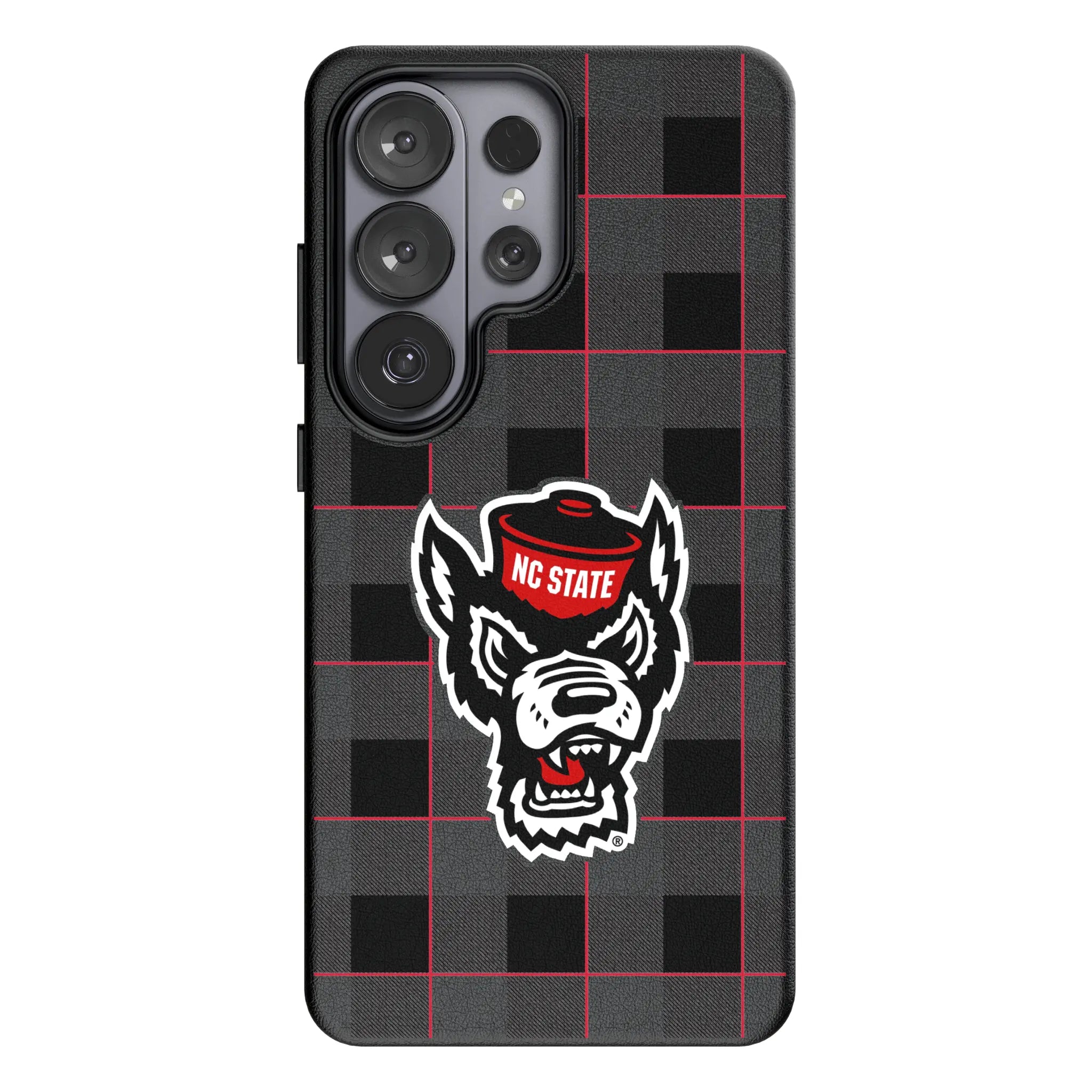 North Carolina State University Wolfpack Plaid Galaxy MagSafe Compatible Phone Case for Samsung Galaxy#Device_Galaxy S26 Ultra